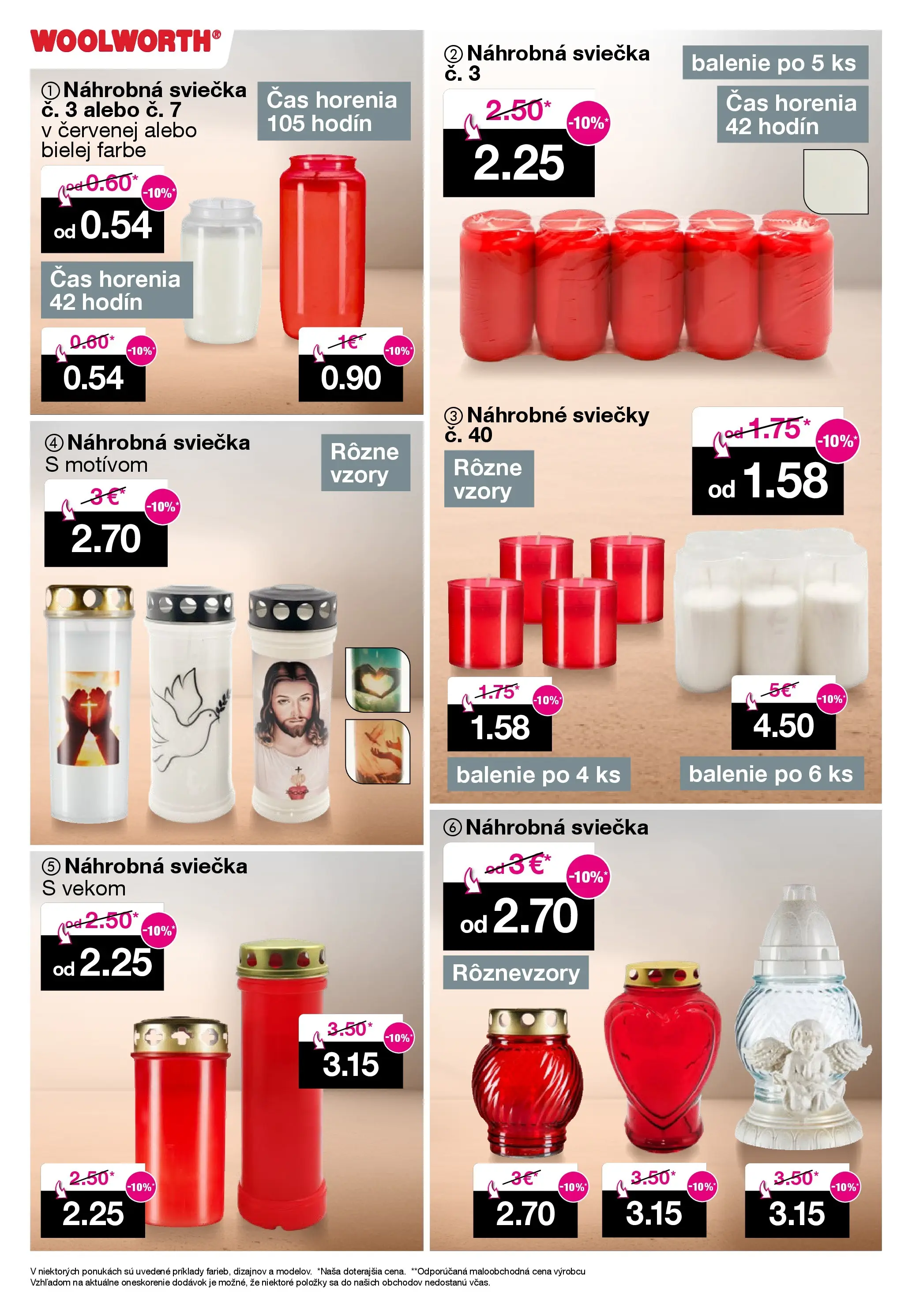 Woolworth leták od 31.10.2025 » aktuálna akcia | Strana: 14 | Produkty: Sviečky