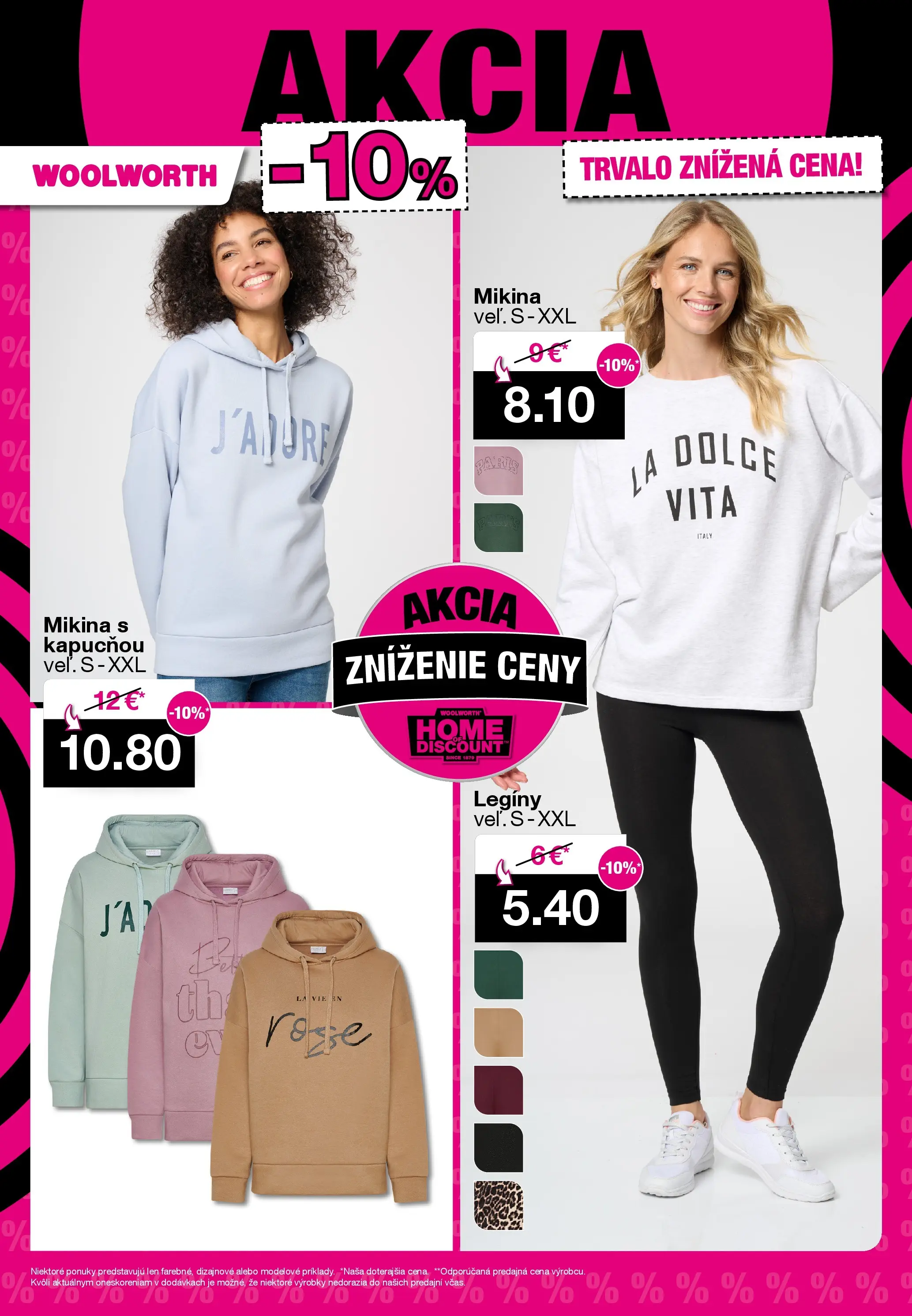 Woolworth leták od 31.10.2025 » aktuálna akcia | Strana: 19 | Produkty: Mikina, Legíny