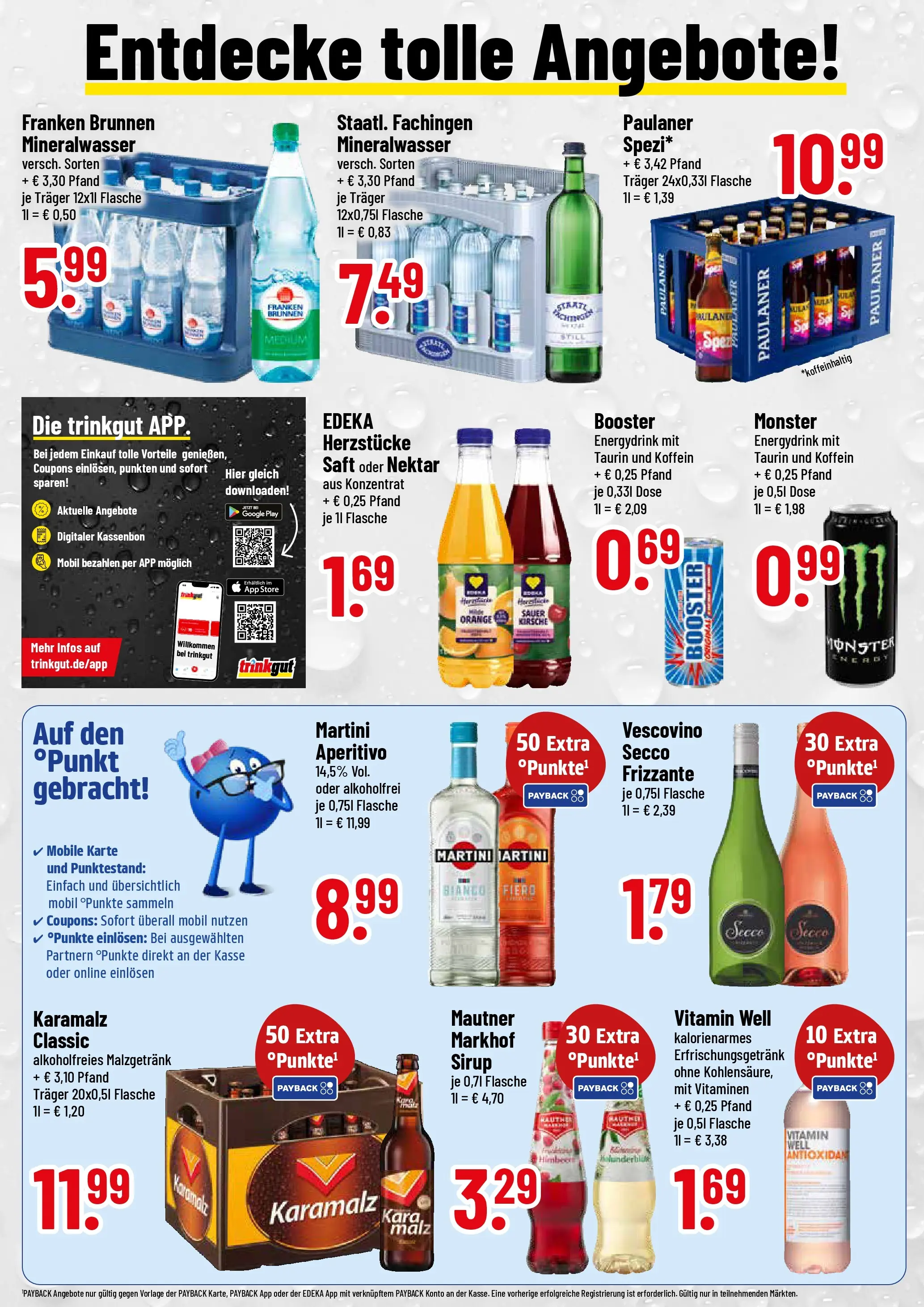 Trinkgut - trinkgut: Wochenangebote (ab 02.11.2025) » Angebote online | Seite: 2 | Produkte: Martini, Sirup, Mineralwasser, Monster