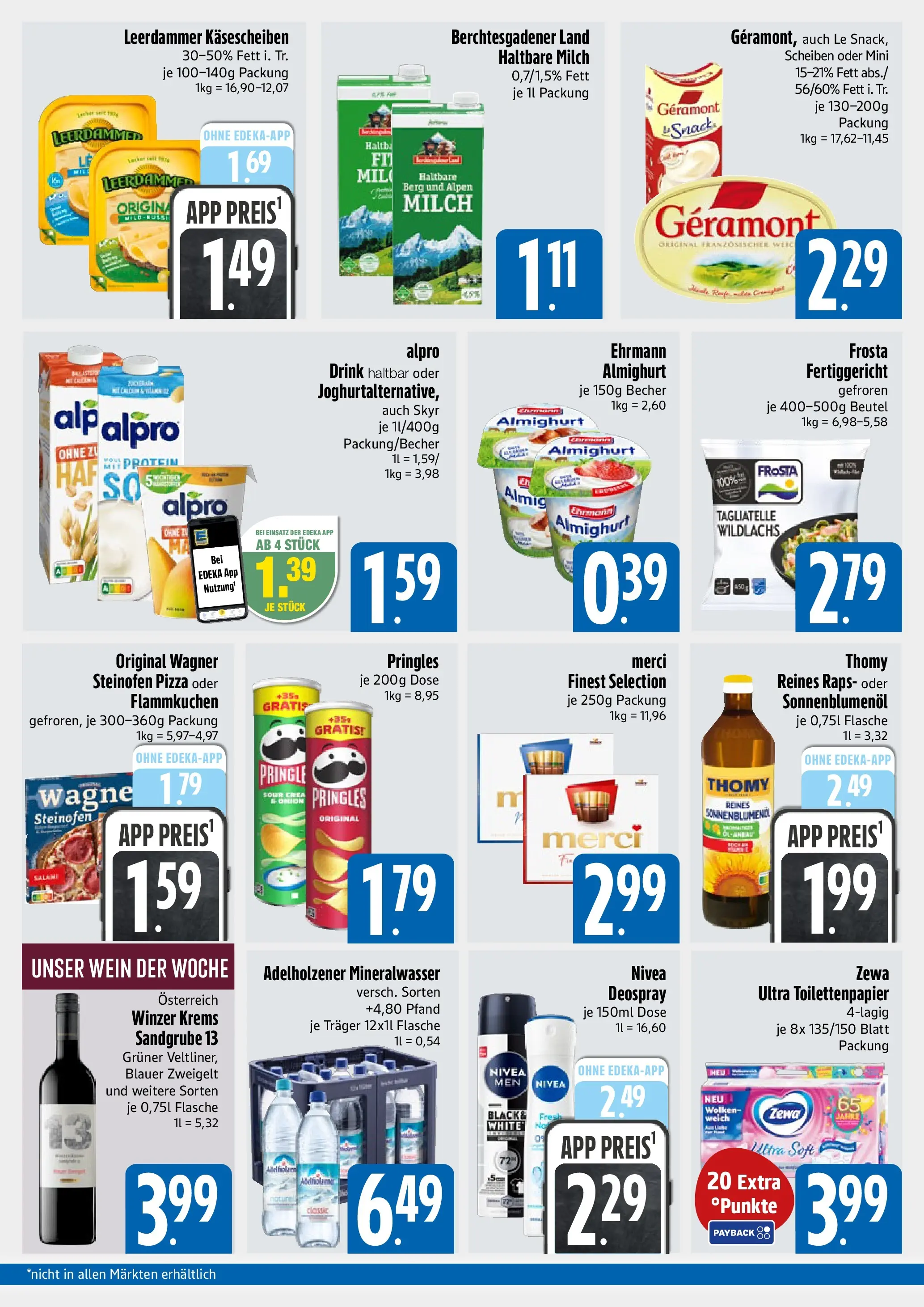 Edeka prospekt München	 (ab 03.11.2025) » Angebote Online | Seite: 2 | Produkte: Leerdammer, Pizza, Wein, Chips