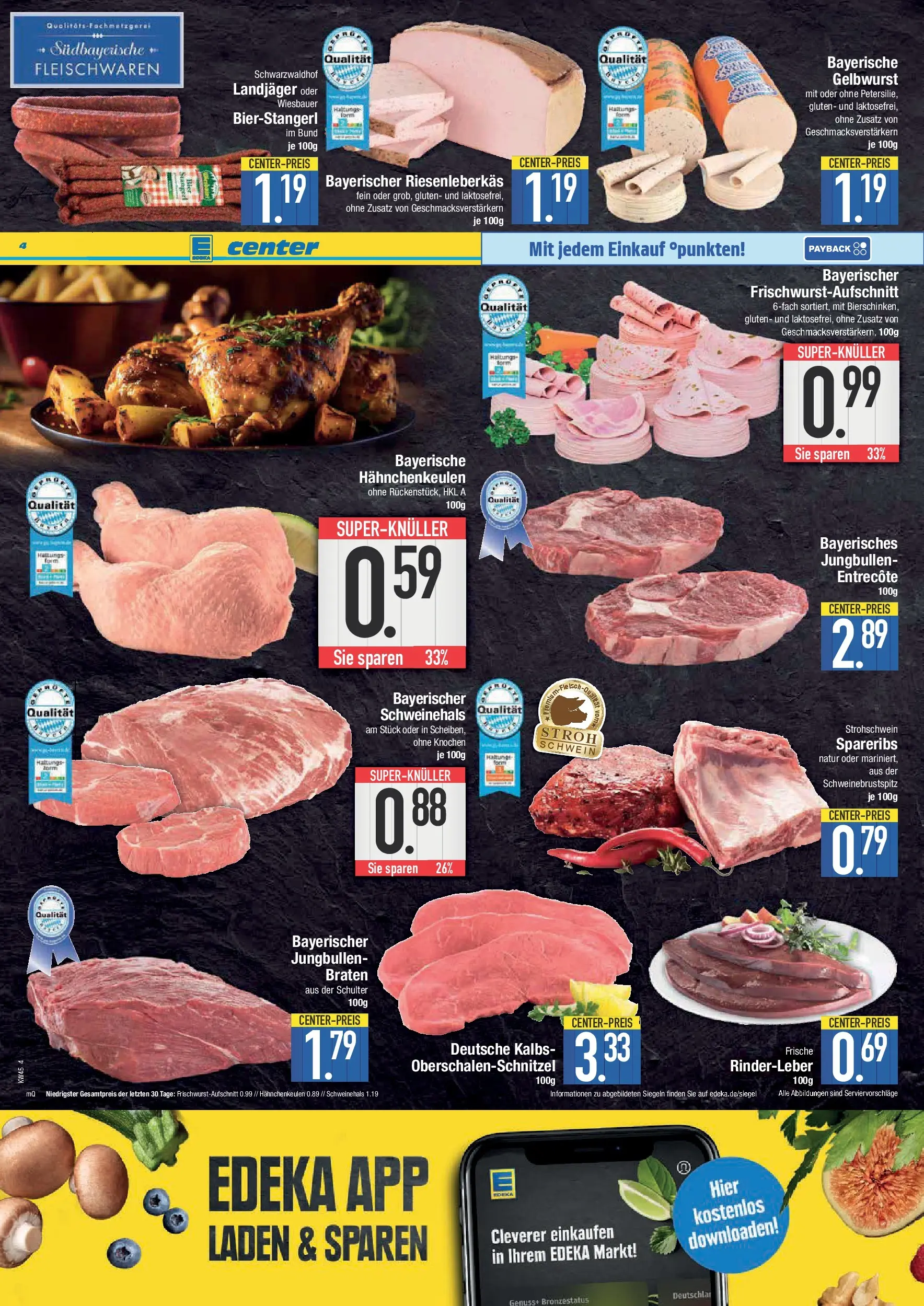 Edeka prospekt Deggendorf	 (ab 02.11.2025) » Angebote Online | Seite: 4 | Produkte: Entrecote