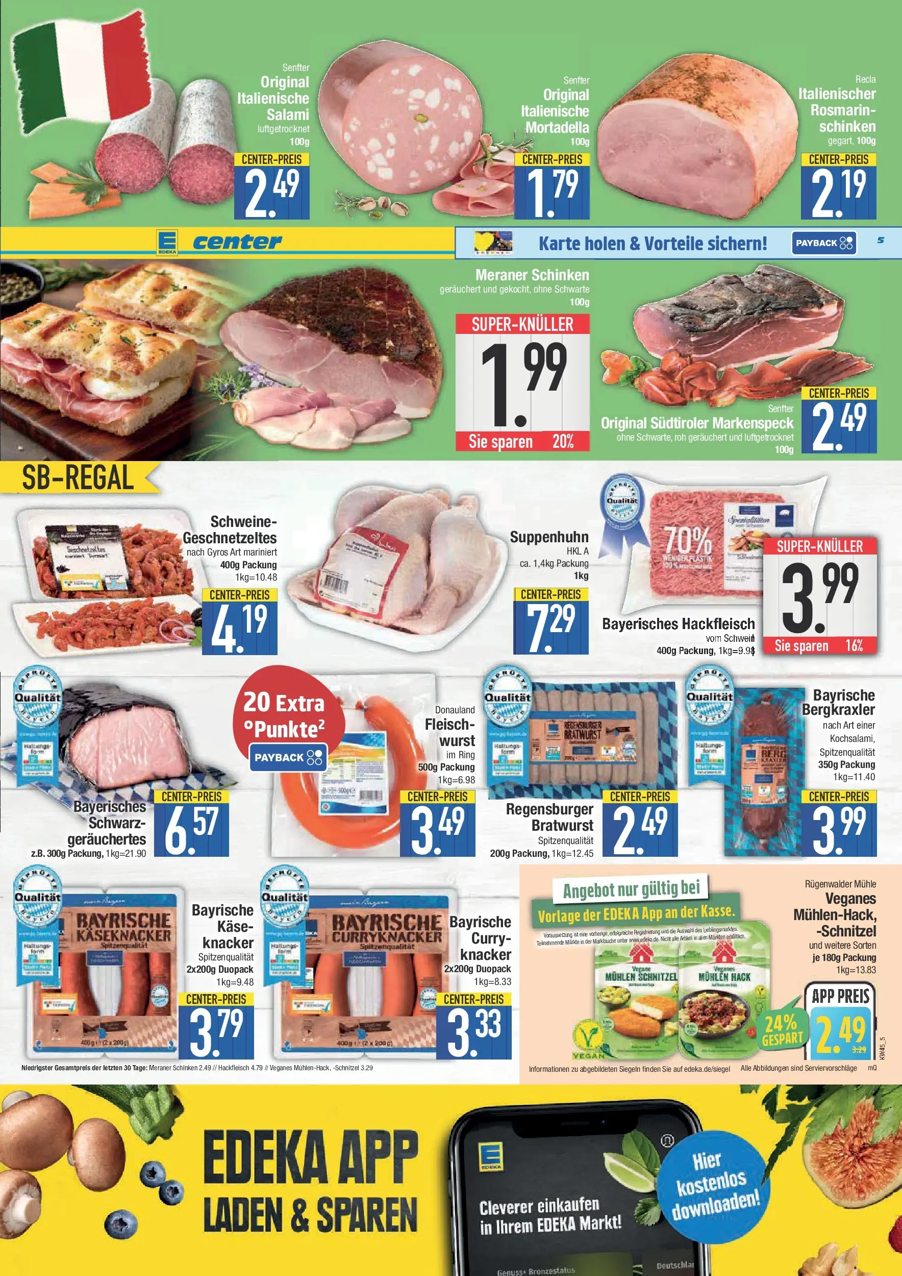 Edeka prospekt Deggendorf	 (ab 02.11.2025) » Angebote Online | Seite: 5 | Produkte: Mühle, Bratwurst, Gyros, Hackfleisch