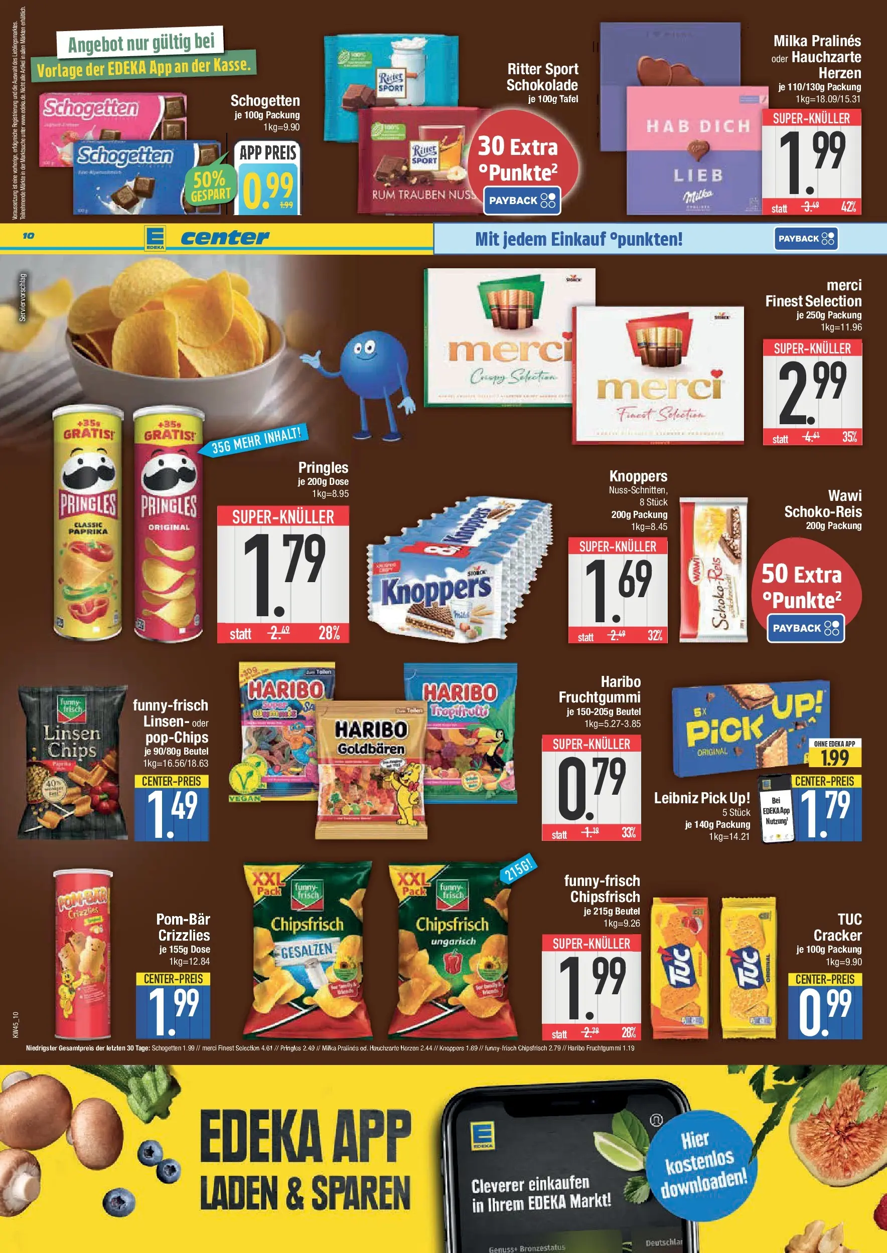 Edeka prospekt Deggendorf	 (ab 02.11.2025) » Angebote Online | Seite: 10 | Produkte: Haribo, Schokolade, Ritter sport, Paprika