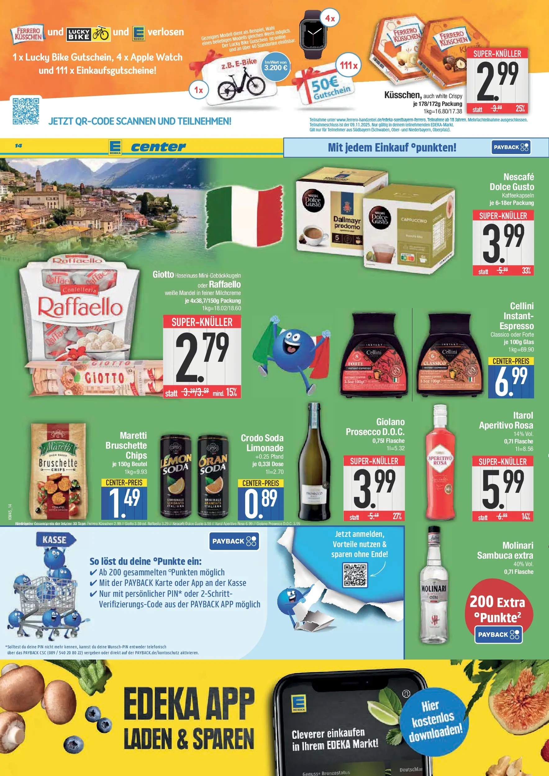 Edeka prospekt Deggendorf	 (ab 02.11.2025) » Angebote Online | Seite: 14 | Produkte: Raffaello, Nescafe, Limonade, Chips