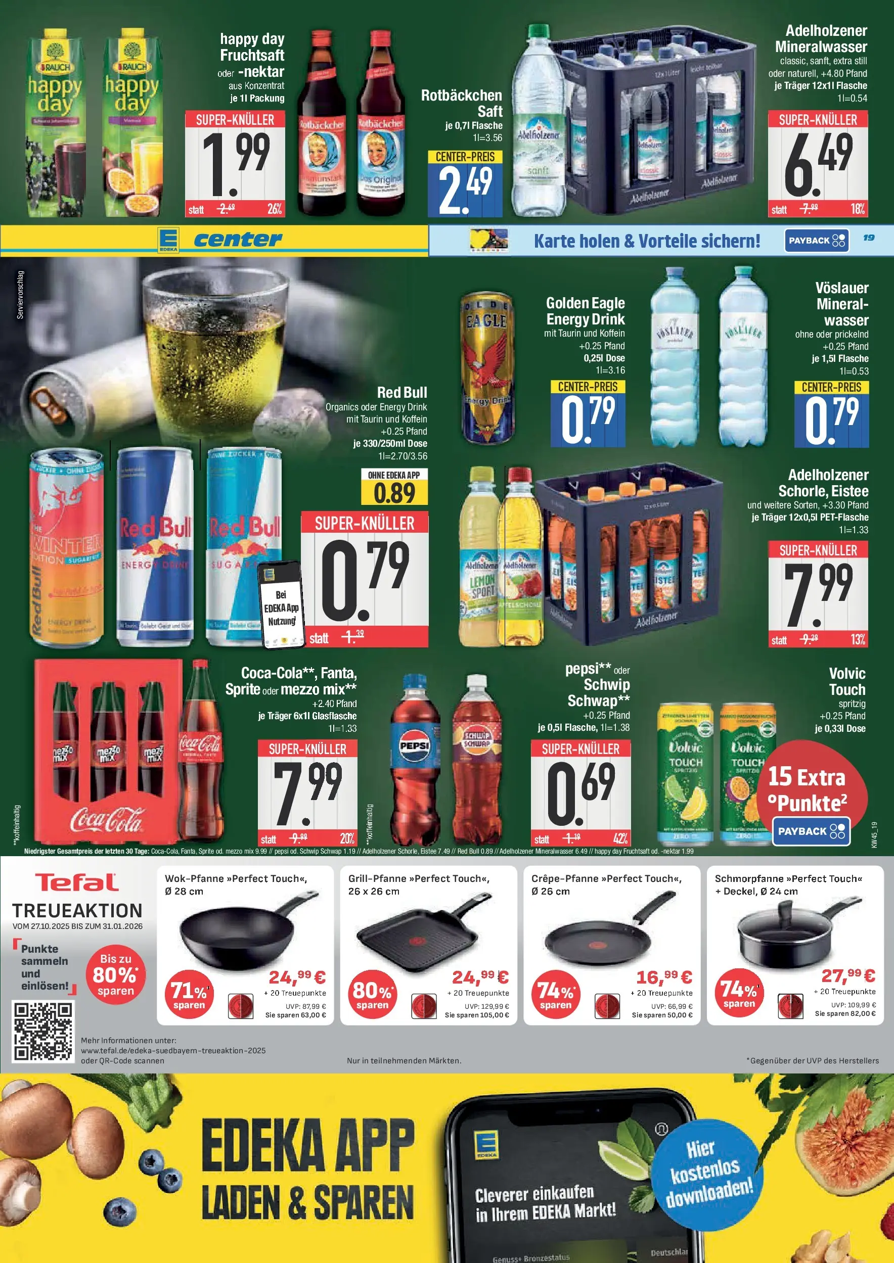 Edeka prospekt Deggendorf	 (ab 02.11.2025) » Angebote Online | Seite: 19 | Produkte: Cola, Mineralwasser, Wasser, Pepsi