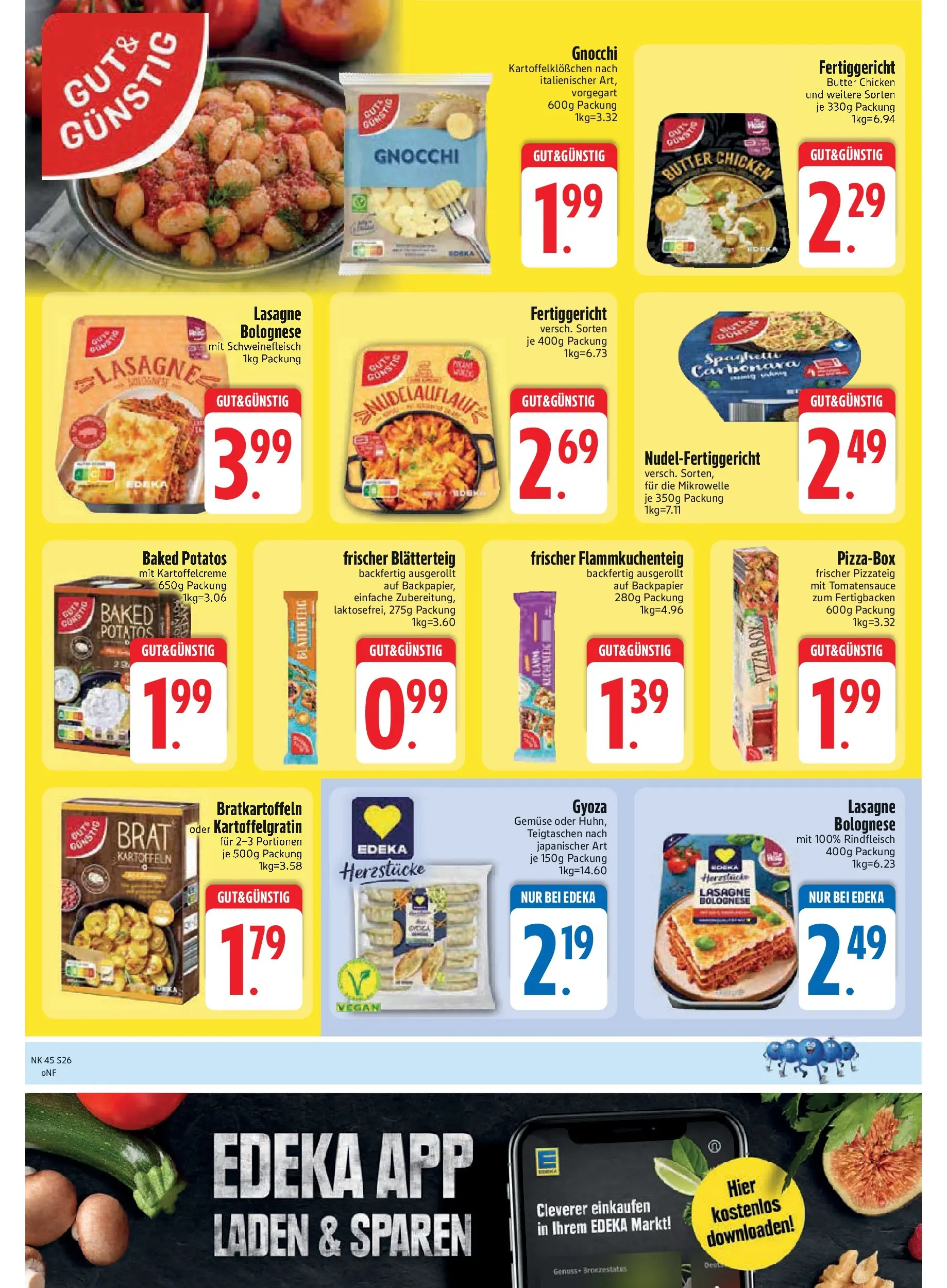 Edeka prospekt Asbach-Bäumenheim	 (ab 02.11.2025) » Angebote Online | Seite: 26 | Produkte: Mikrowelle, Kartoffeln, Gemüse, Schweinefleisch