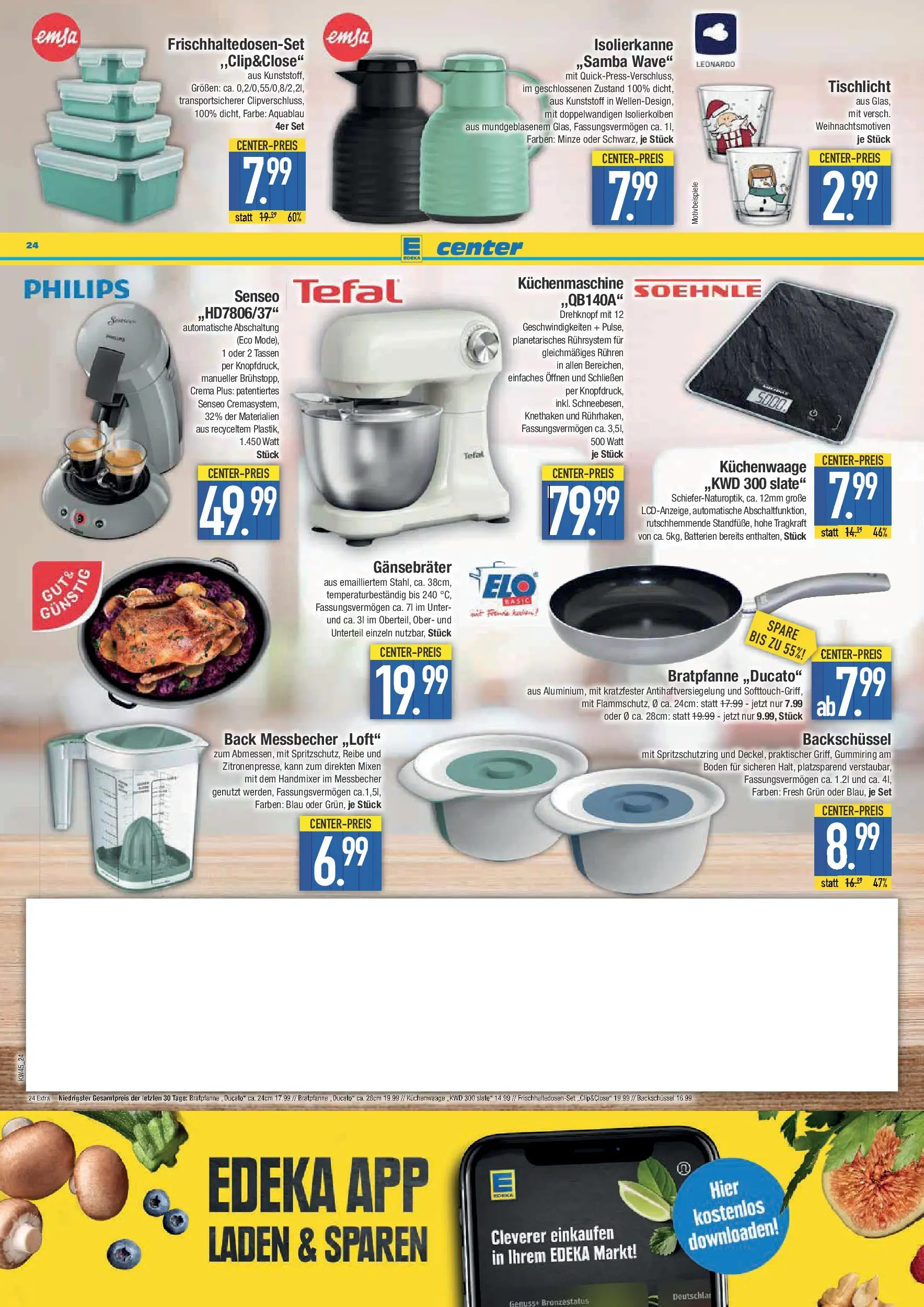 Edeka prospekt Krumbach	 (ab 02.11.2025) » Angebote Online | Seite: 24 | Produkte: Philips, Senseo, Batterien, Handmixer