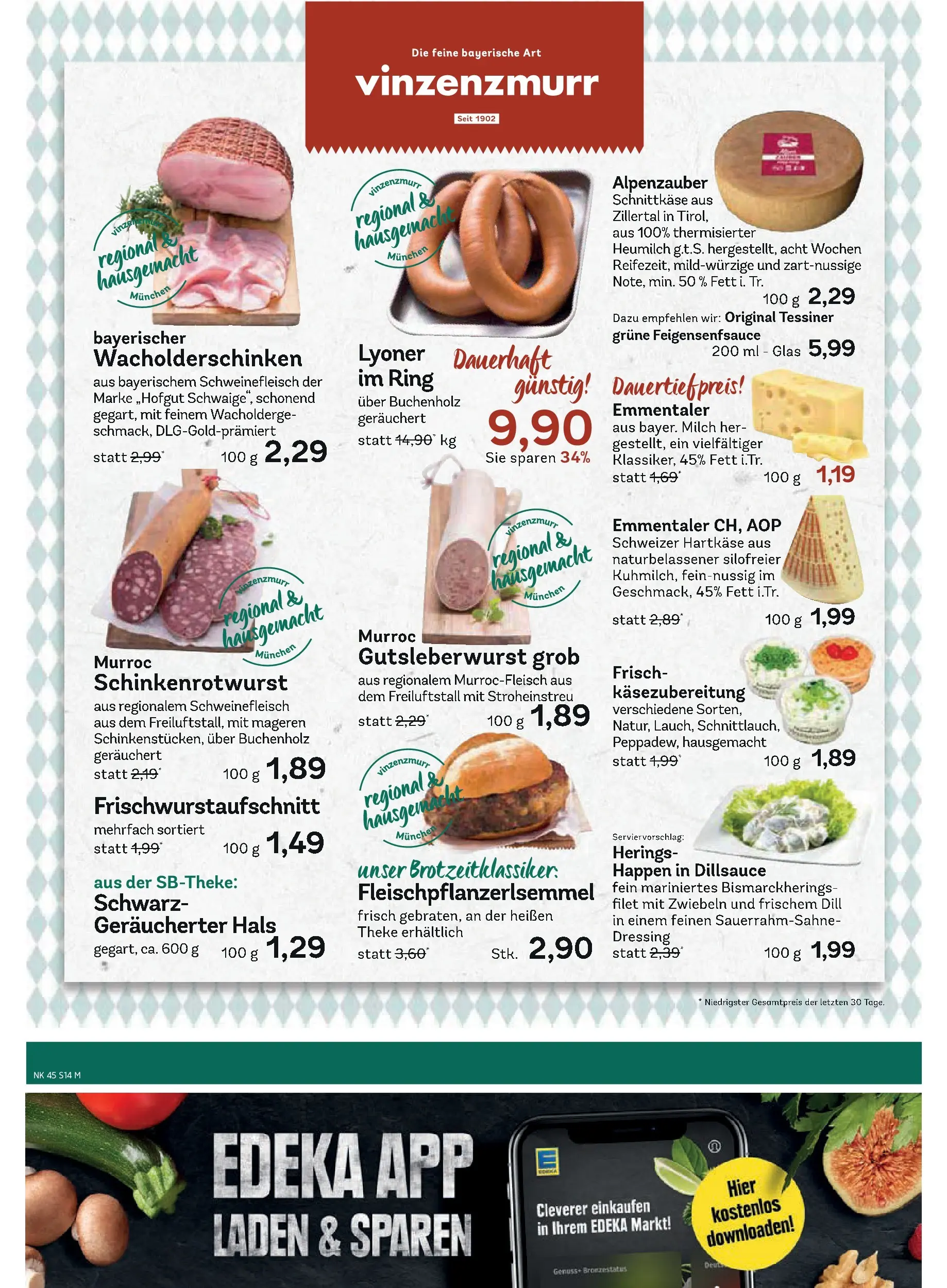 Edeka prospekt Haar	 (ab 02.11.2025) » Angebote Online | Seite: 14 | Produkte: Milch, Dressing, Dill, Schweinefleisch