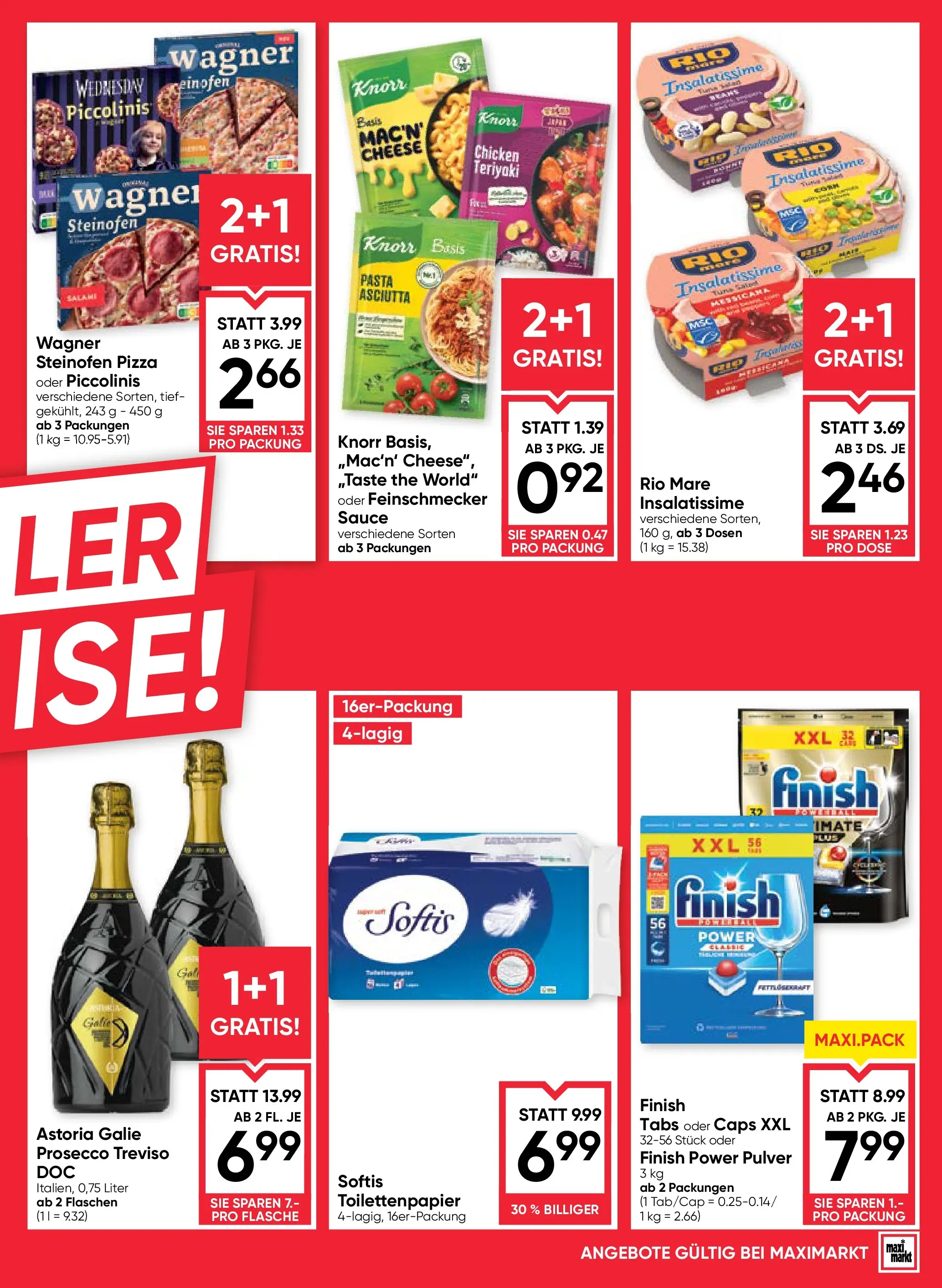 Maximarkt Vöcklabruck, Wels von 06.11.2025 - Aktuelle Angebote | Seite: 5 | Produkte: Pasta, Pizza