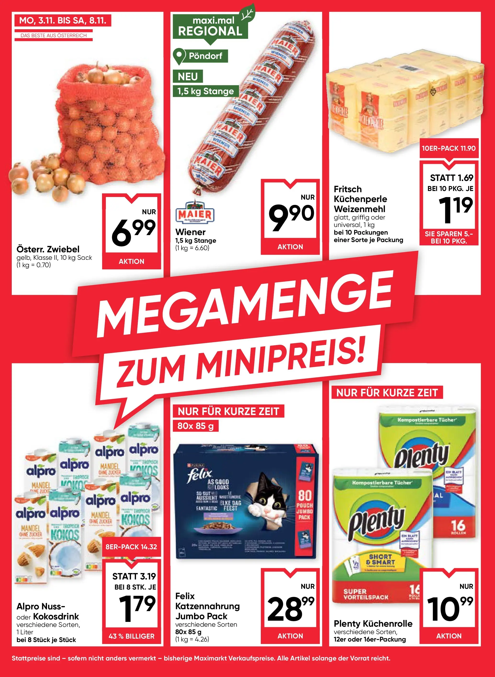 Maximarkt Vöcklabruck, Wels von 06.11.2025 - Aktuelle Angebote | Seite: 16 | Produkte: Zucker