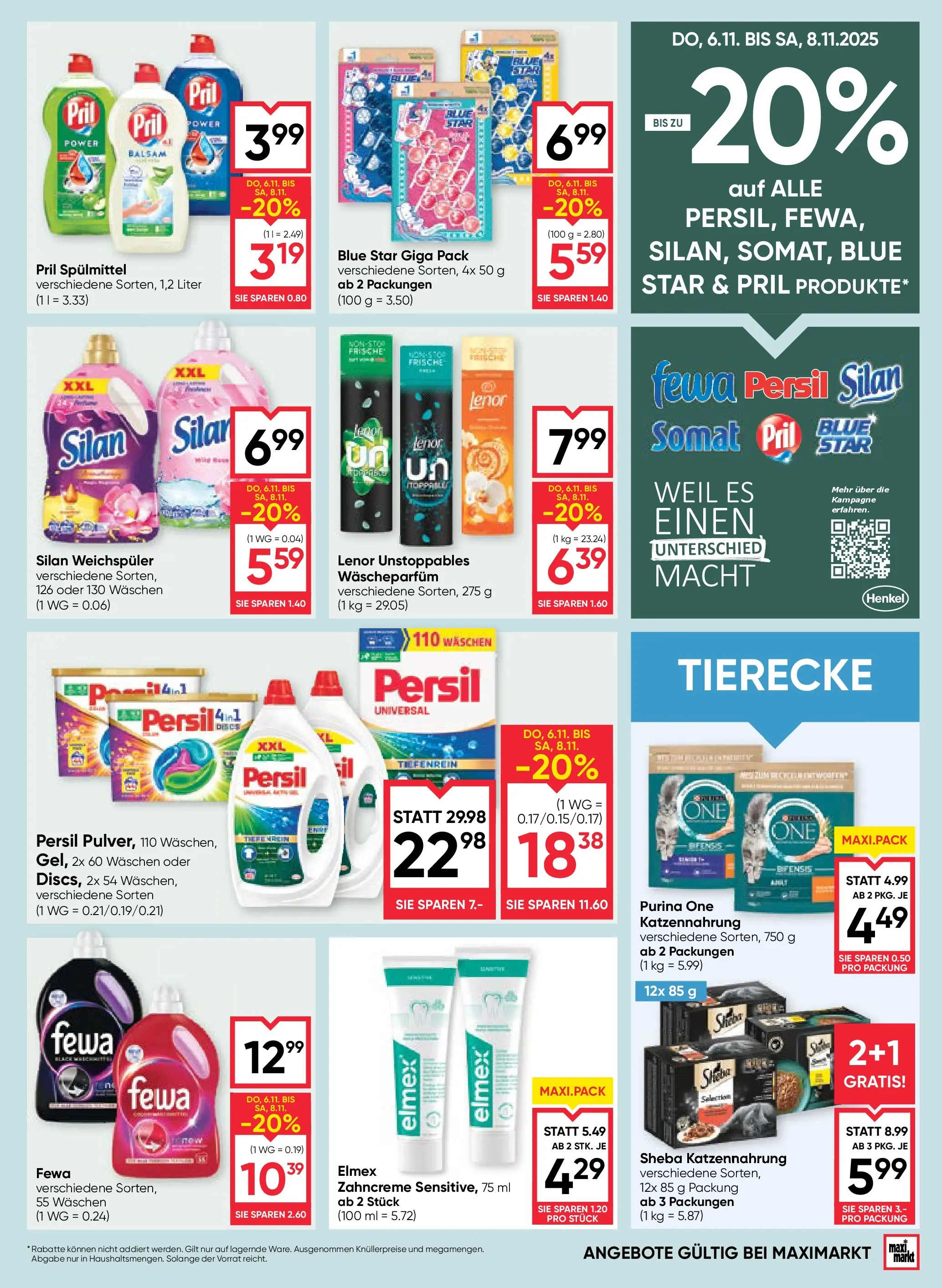 Maximarkt Vöcklabruck, Wels von 06.11.2025 - Aktuelle Angebote | Seite: 17 | Produkte: Weichspüler