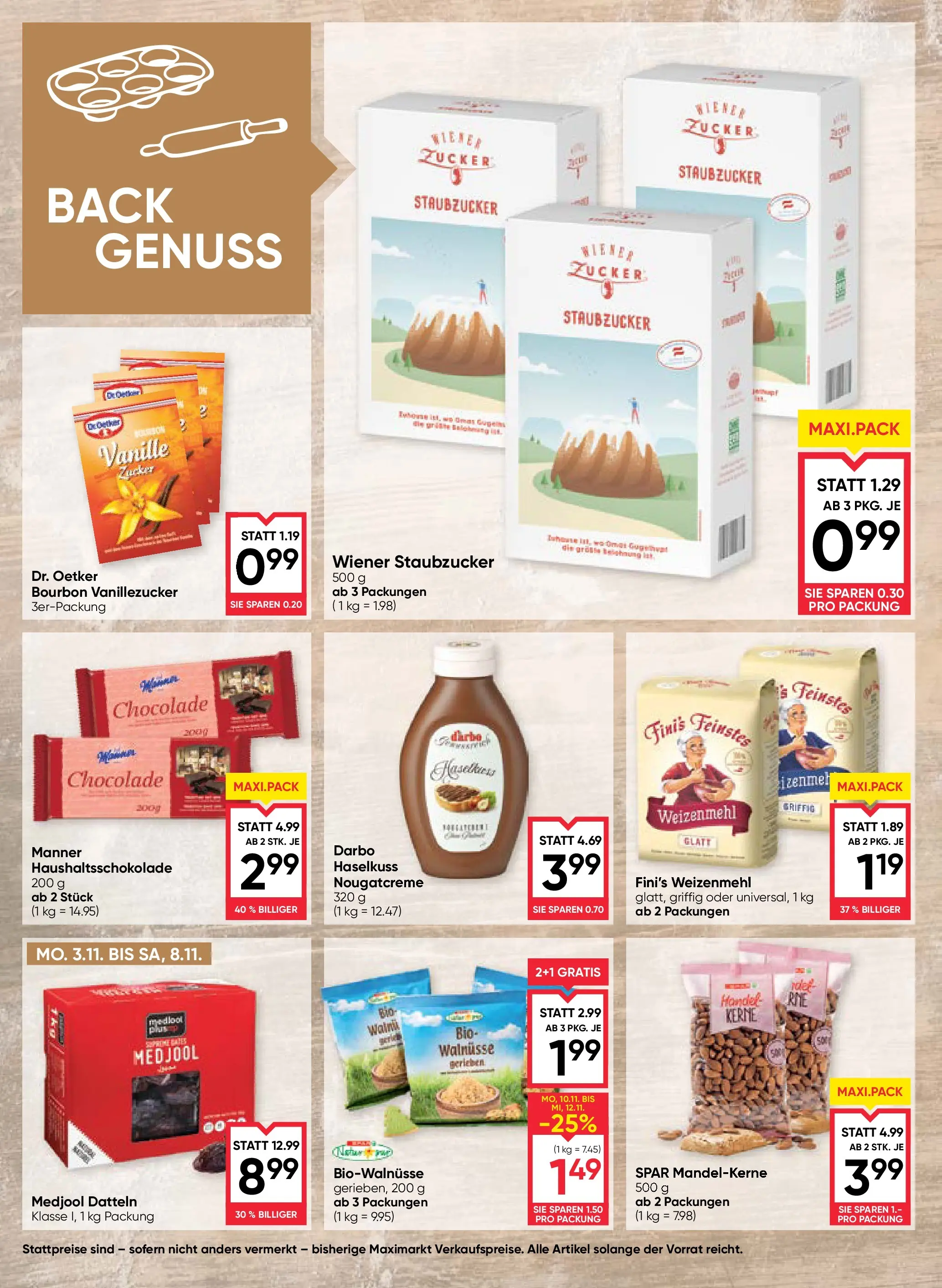 Maximarkt Vöcklabruck, Wels von 06.11.2025 - Aktuelle Angebote | Seite: 18 | Produkte: Zucker, Bourbon