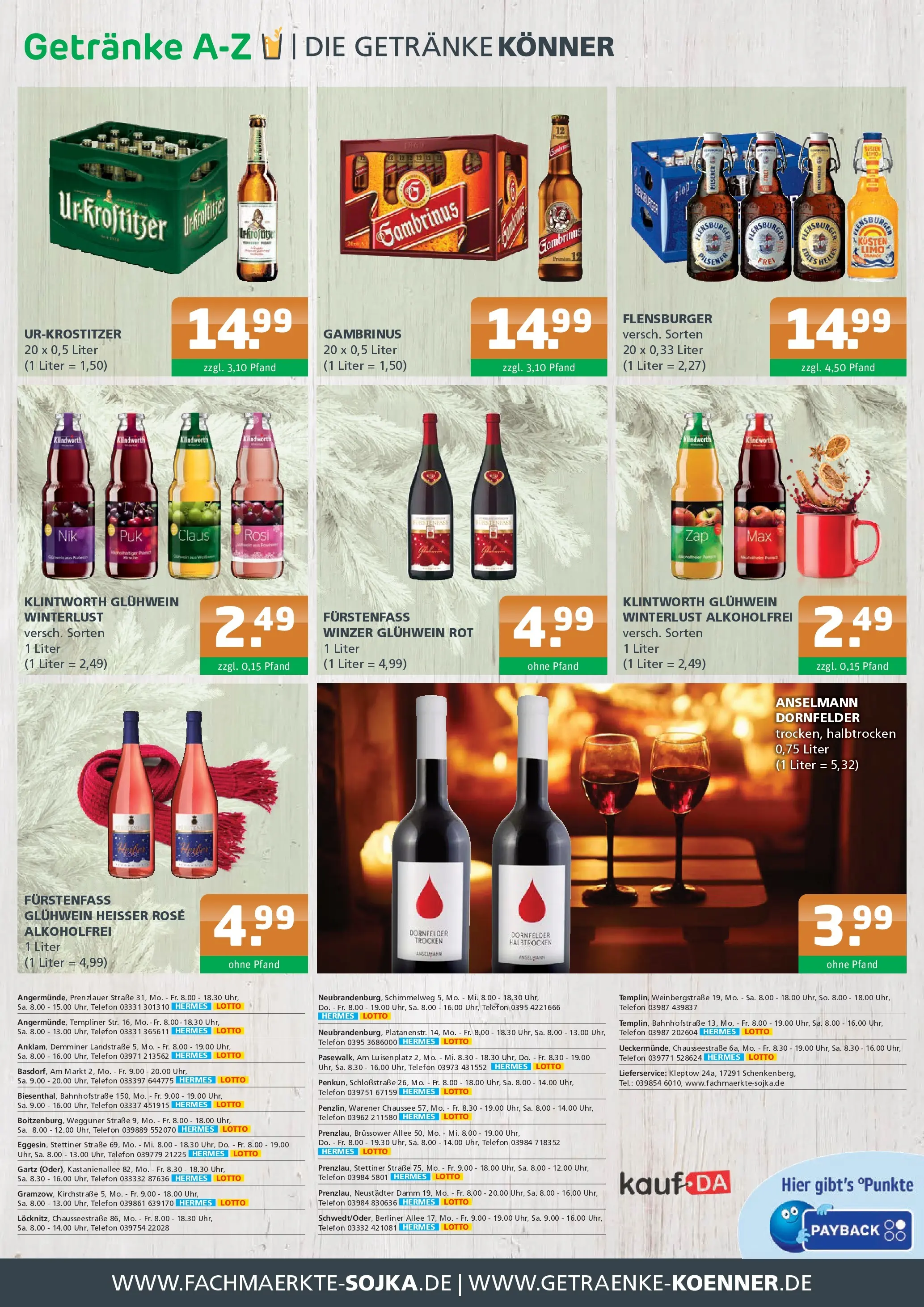 Entdecke - Getränke A-Z: Getränkeangebote (ab 02.11.2025) zum Blättern | Seite: 4 | Produkte: Berliner, Flensburger, Telefon