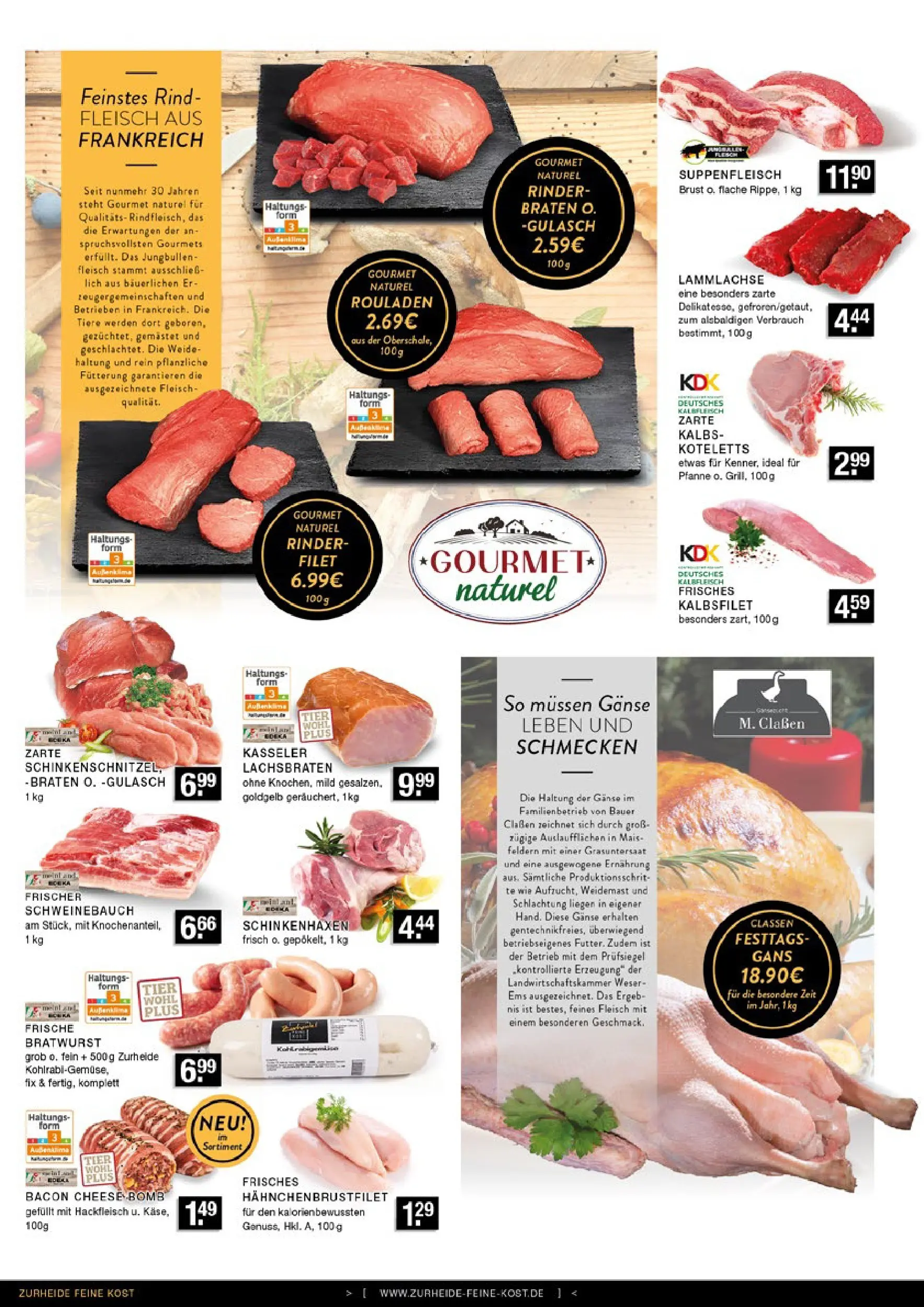 Edeka prospekt Bottrop	 (ab 02.11.2025) » Angebote Online | Seite: 2 | Produkte: Schweinebauch, Bratwurst, Fleisch, Hackfleisch