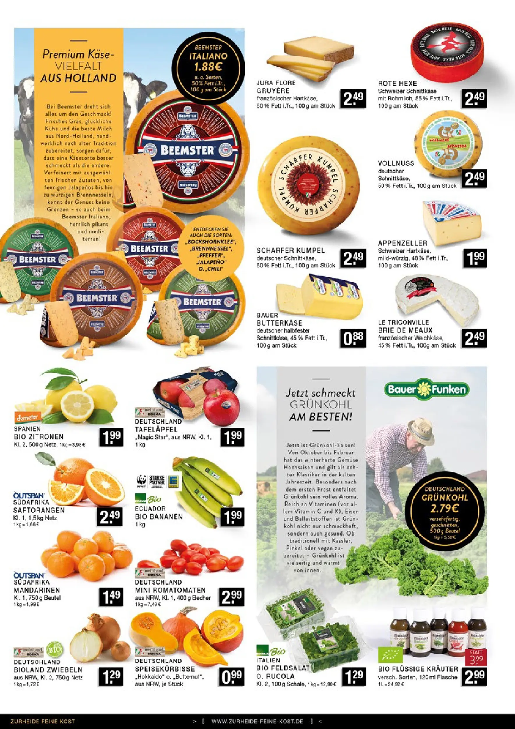 Edeka prospekt Bottrop	 (ab 02.11.2025) » Angebote Online | Seite: 4 | Produkte: Rucola, Bananen, Zwiebeln, Gemüse