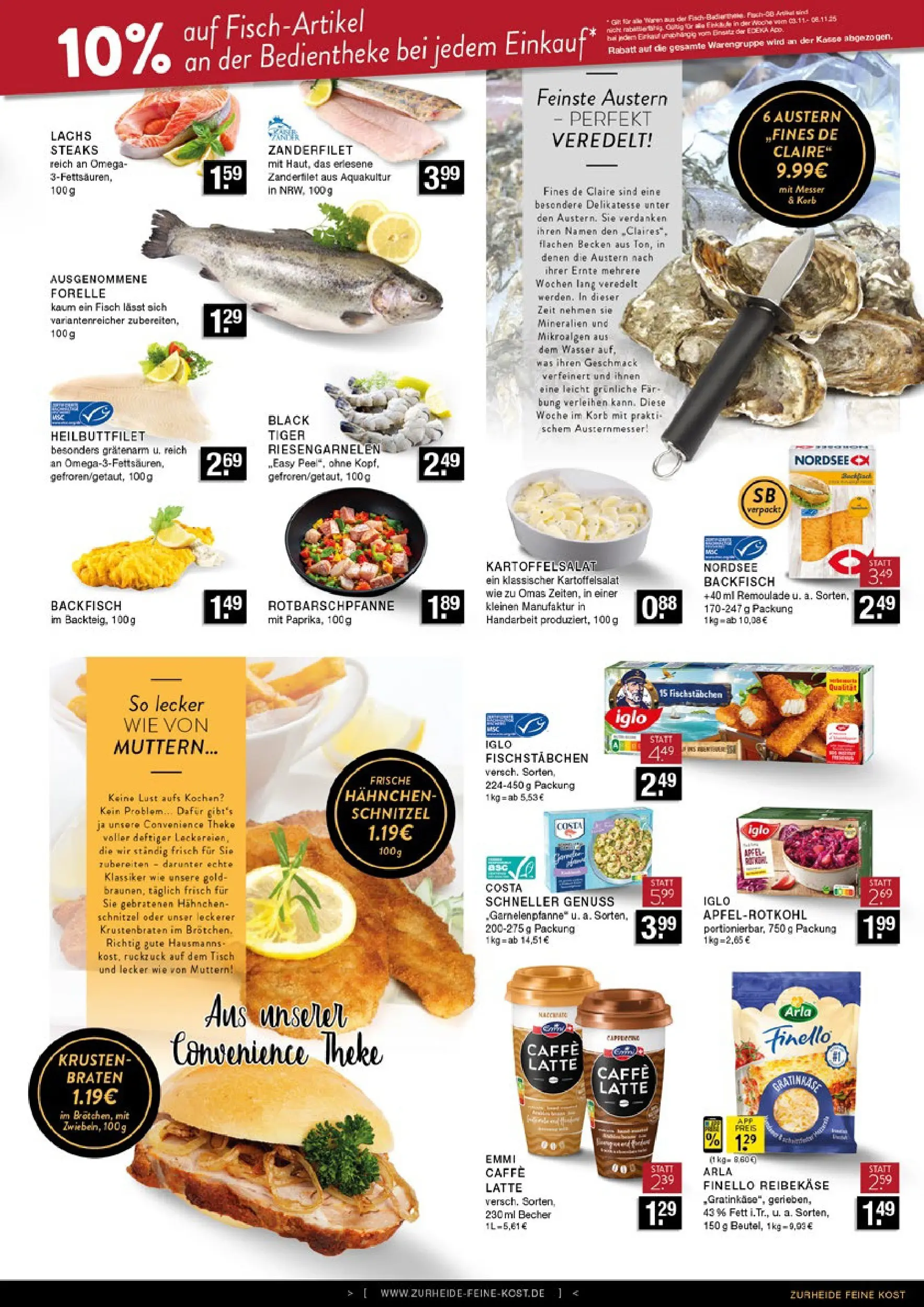 Edeka prospekt Bottrop	 (ab 02.11.2025) » Angebote Online | Seite: 5 | Produkte: Hahnchen, Tisch, Schnitzel, Fisch