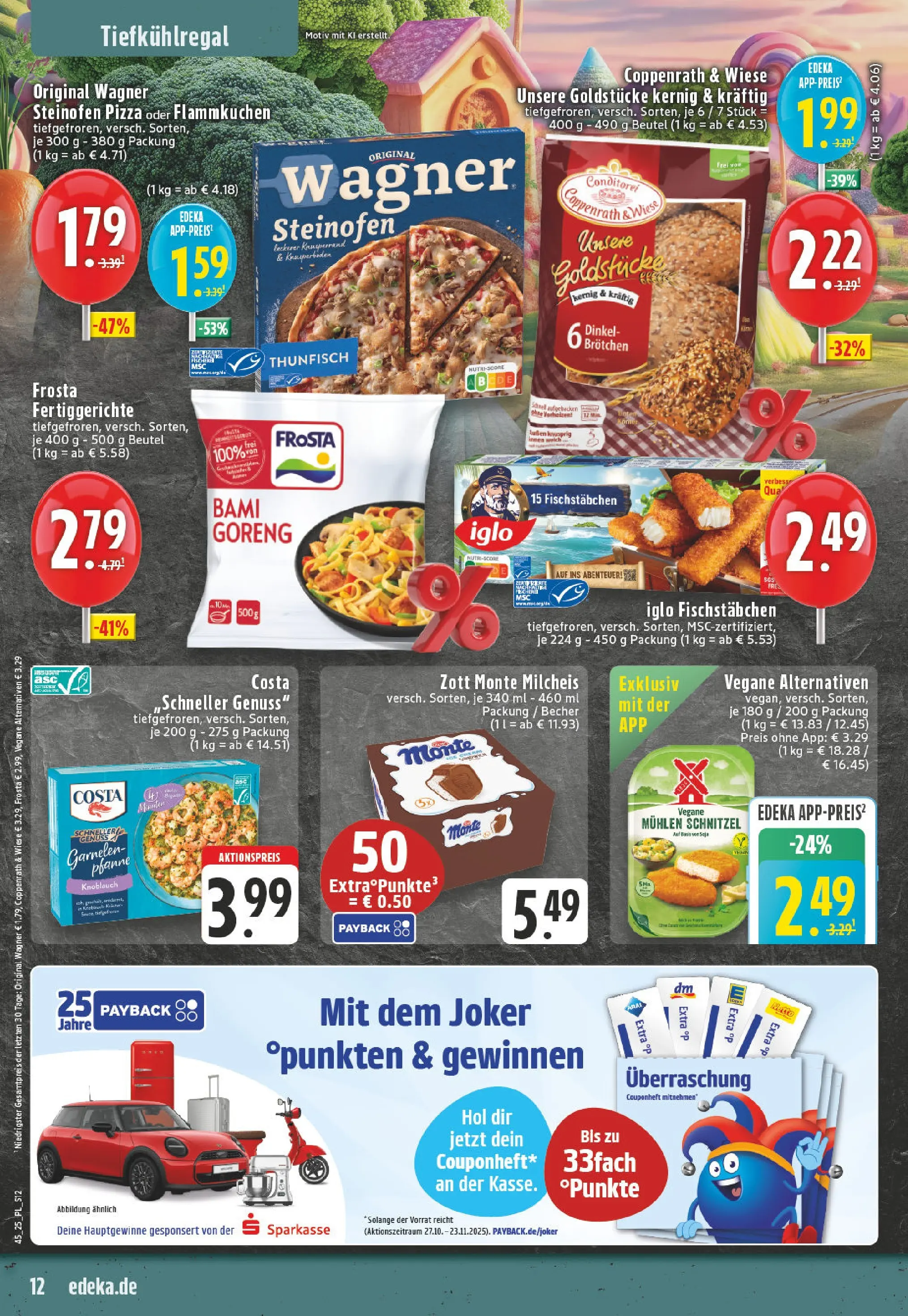 Edeka prospekt Moers-Rheinkamp	 (ab 02.11.2025) » Angebote Online | Seite: 12 | Produkte: Iglo, Schnitzel, Frosta, Knoblauch