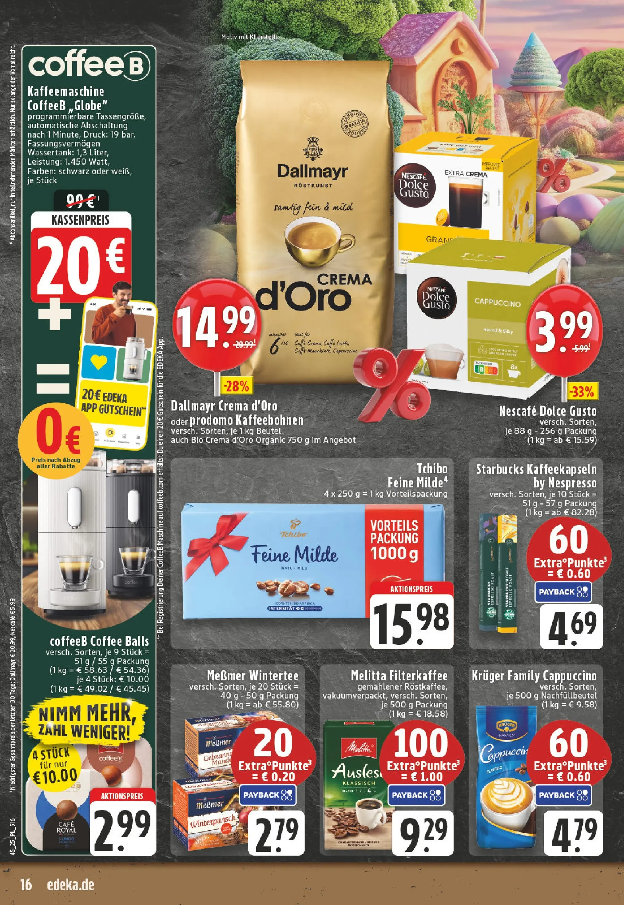 Edeka prospekt Moers-Rheinkamp	 (ab 02.11.2025) » Angebote Online | Seite: 16 | Produkte: Melitta, Nescafe, Starbucks, Dolce gusto