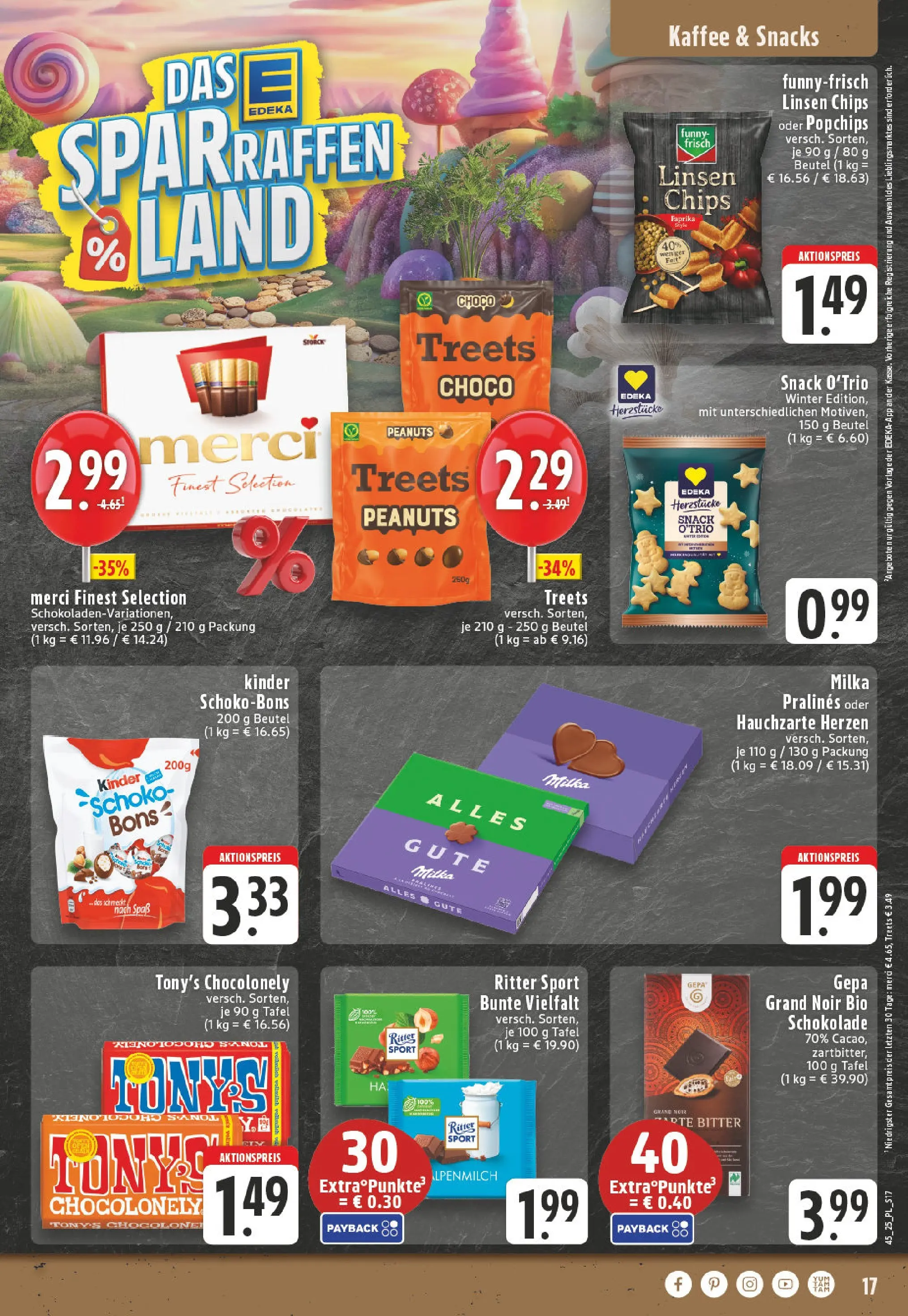 Edeka prospekt Moers-Rheinkamp	 (ab 02.11.2025) » Angebote Online | Seite: 17 | Produkte: Merci, Kaffee, Schokolade, Funny frisch