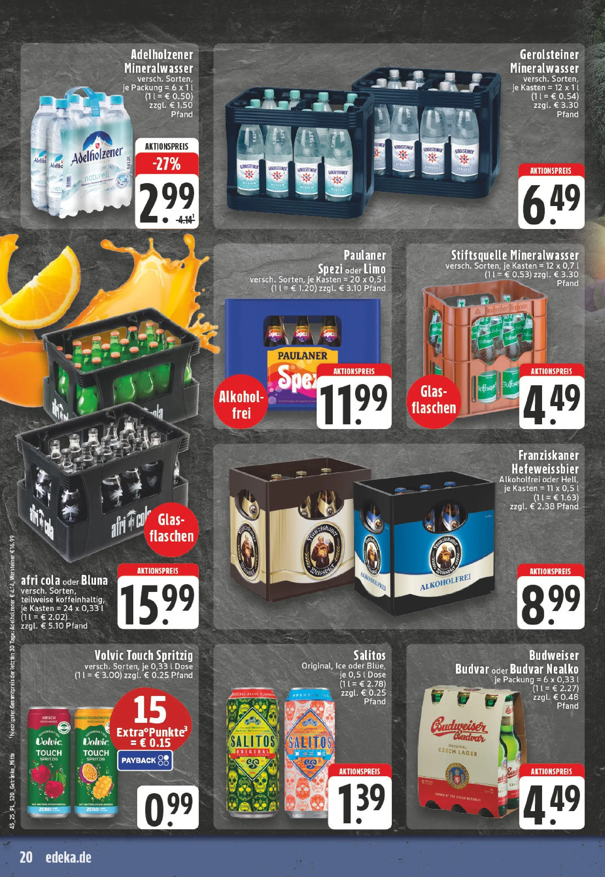 Edeka prospekt Werl	 (ab 02.11.2025) » Angebote Online | Seite: 20 | Produkte: Franziskaner, Cola, Paulaner spezi, Budweiser