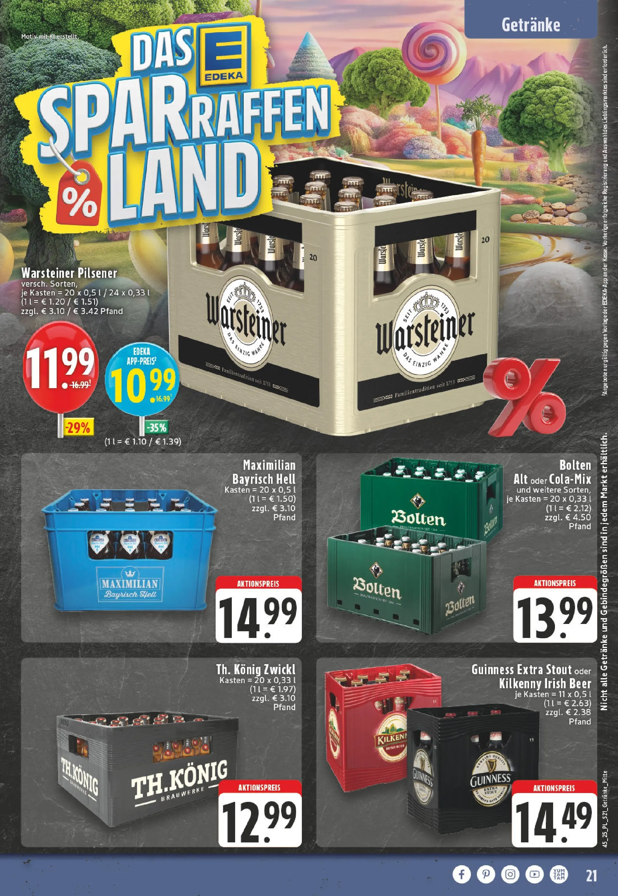 Edeka prospekt Werl	 (ab 02.11.2025) » Angebote Online | Seite: 21 | Produkte: Warsteiner