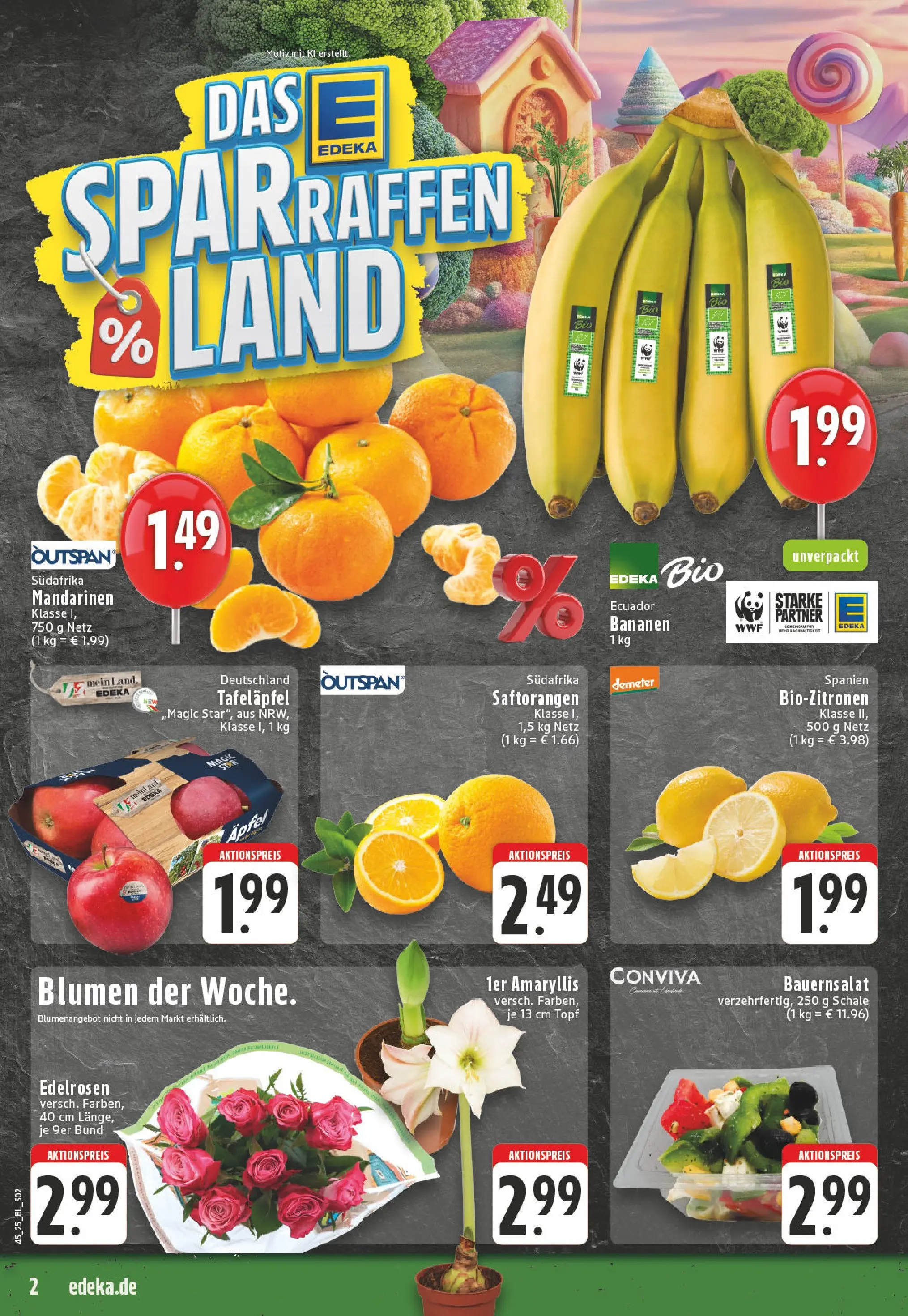 Edeka prospekt Remagen	 (ab 02.11.2025) » Angebote Online | Seite: 2 | Produkte: Blumen, Äpfel, Bananen, Mandarinen