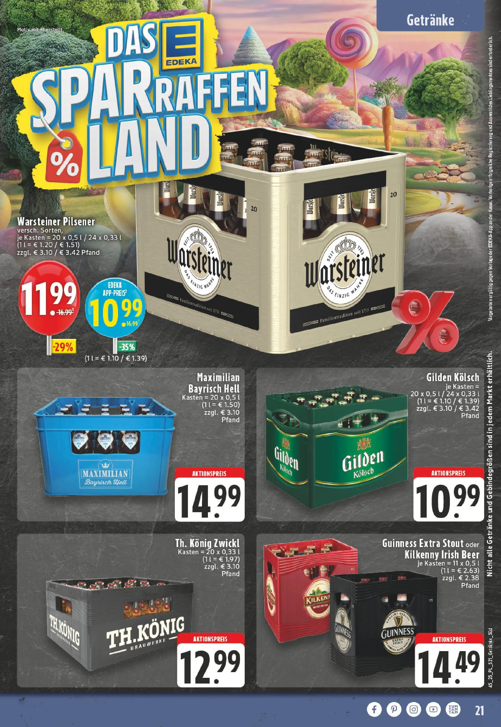 Edeka prospekt Bornheim	 (ab 02.11.2025) » Angebote Online | Seite: 21 | Produkte: Warsteiner