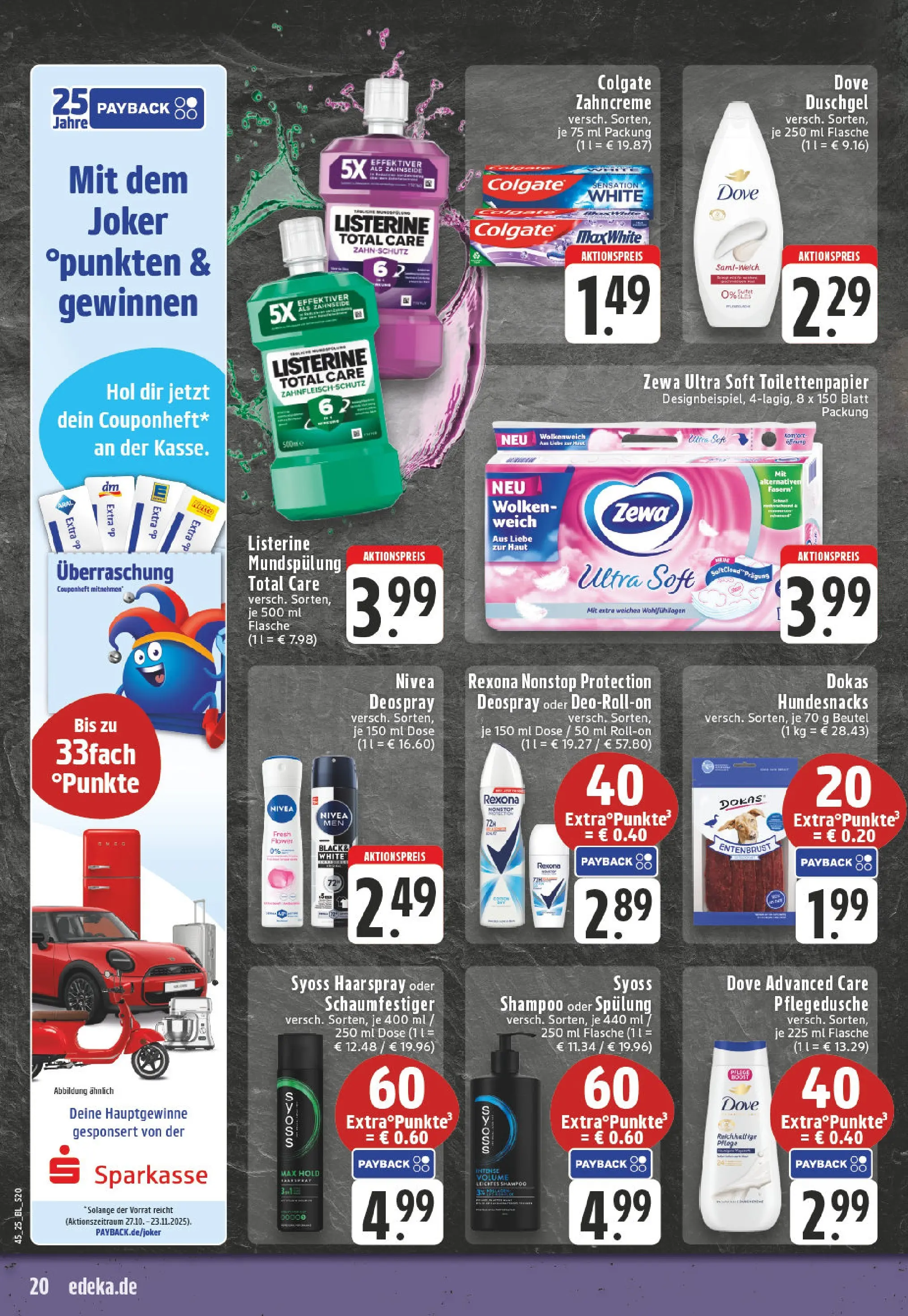 Edeka prospekt Remagen	 (ab 02.11.2025) » Angebote Online | Seite: 20 | Produkte: Spülung, Duschgel, Deodorant, Deospray