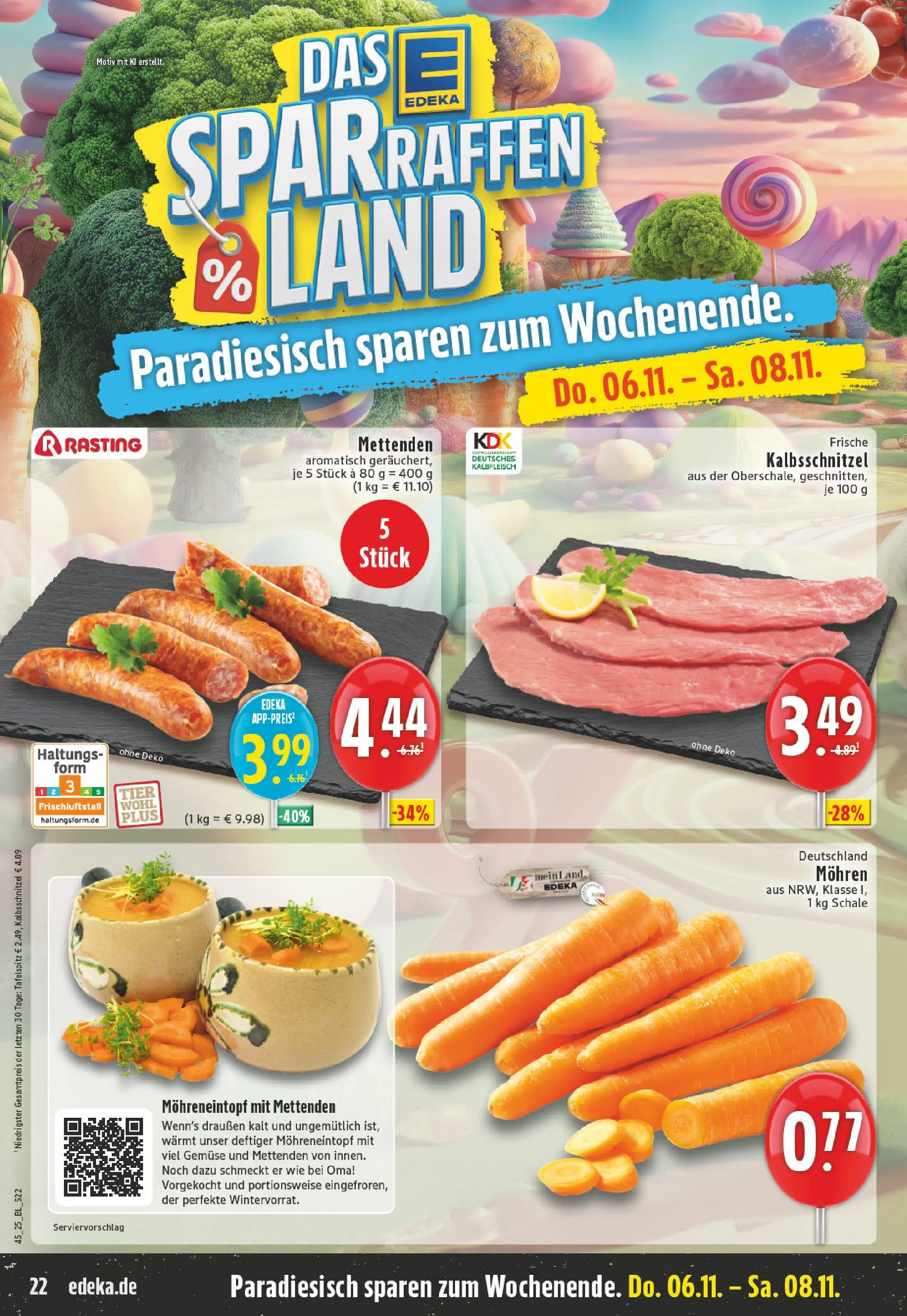 Edeka prospekt Remagen	 (ab 02.11.2025) » Angebote Online | Seite: 22 | Produkte: Tafelspitz, Mohren, Gemüse