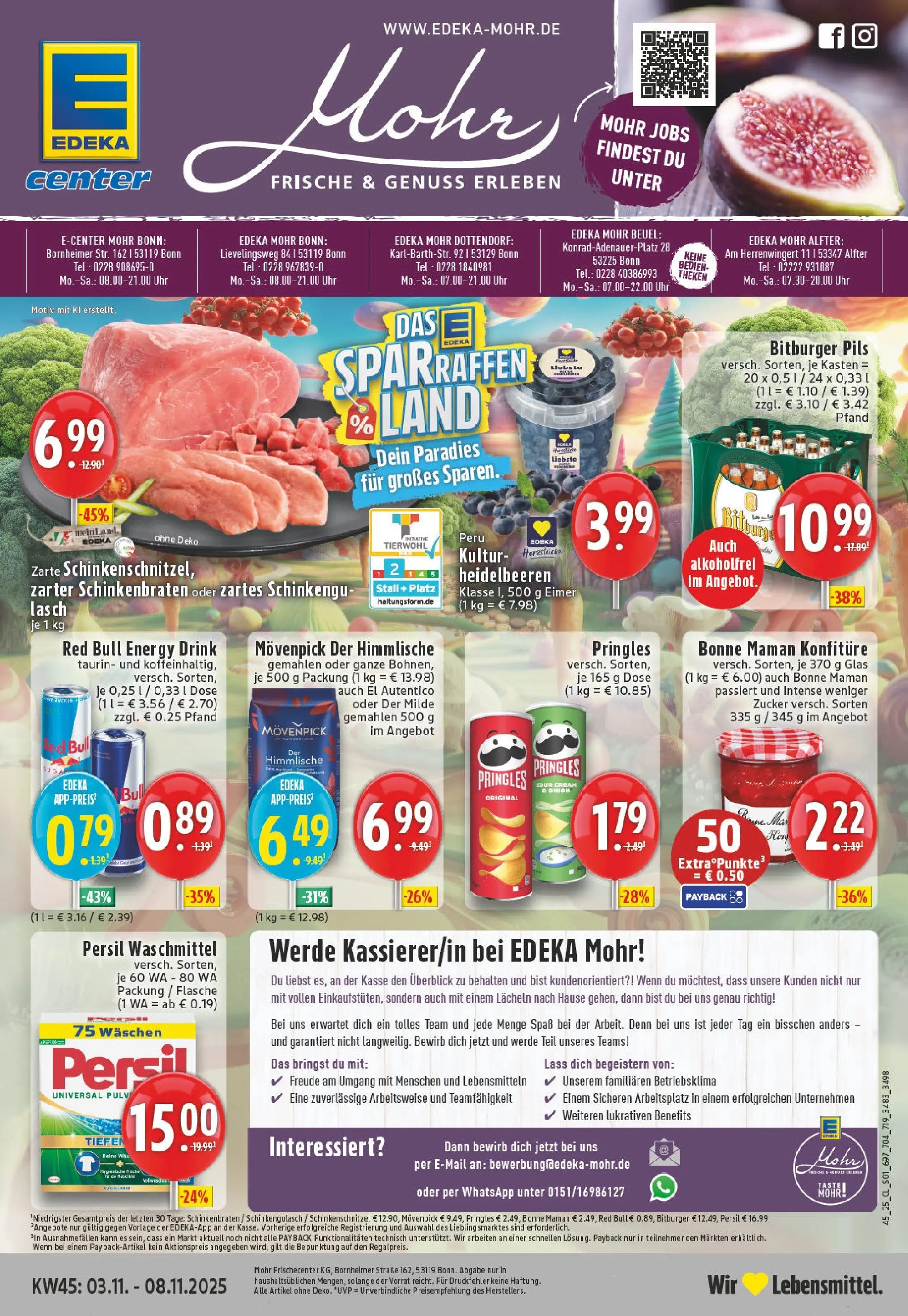 Edeka prospekt Bonn	 (ab 02.11.2025) » Angebote Online | Seite: 1 | Produkte: Bitburger, Red bull, Zucker, Persil