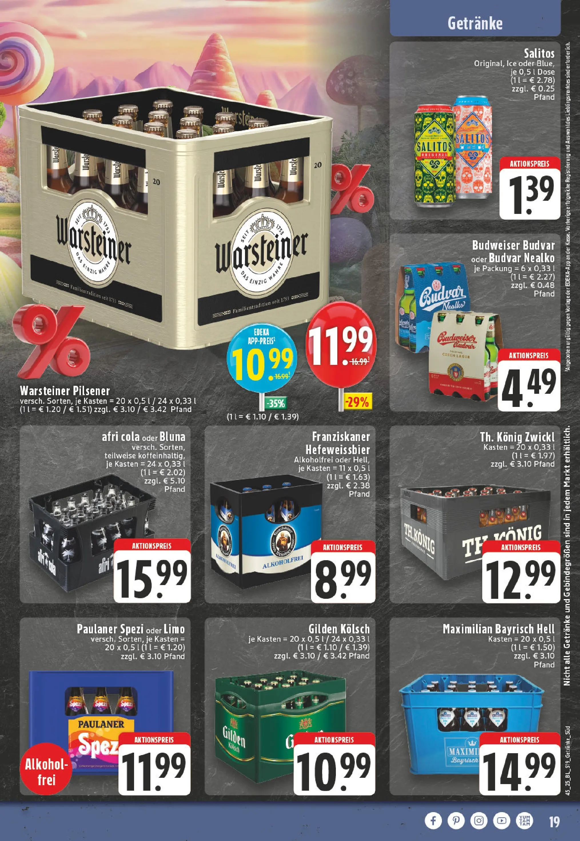 Edeka prospekt Remagen	 (ab 02.11.2025) » Angebote Online | Seite: 19 | Produkte: Franziskaner, Cola, Paulaner spezi, Paulaner