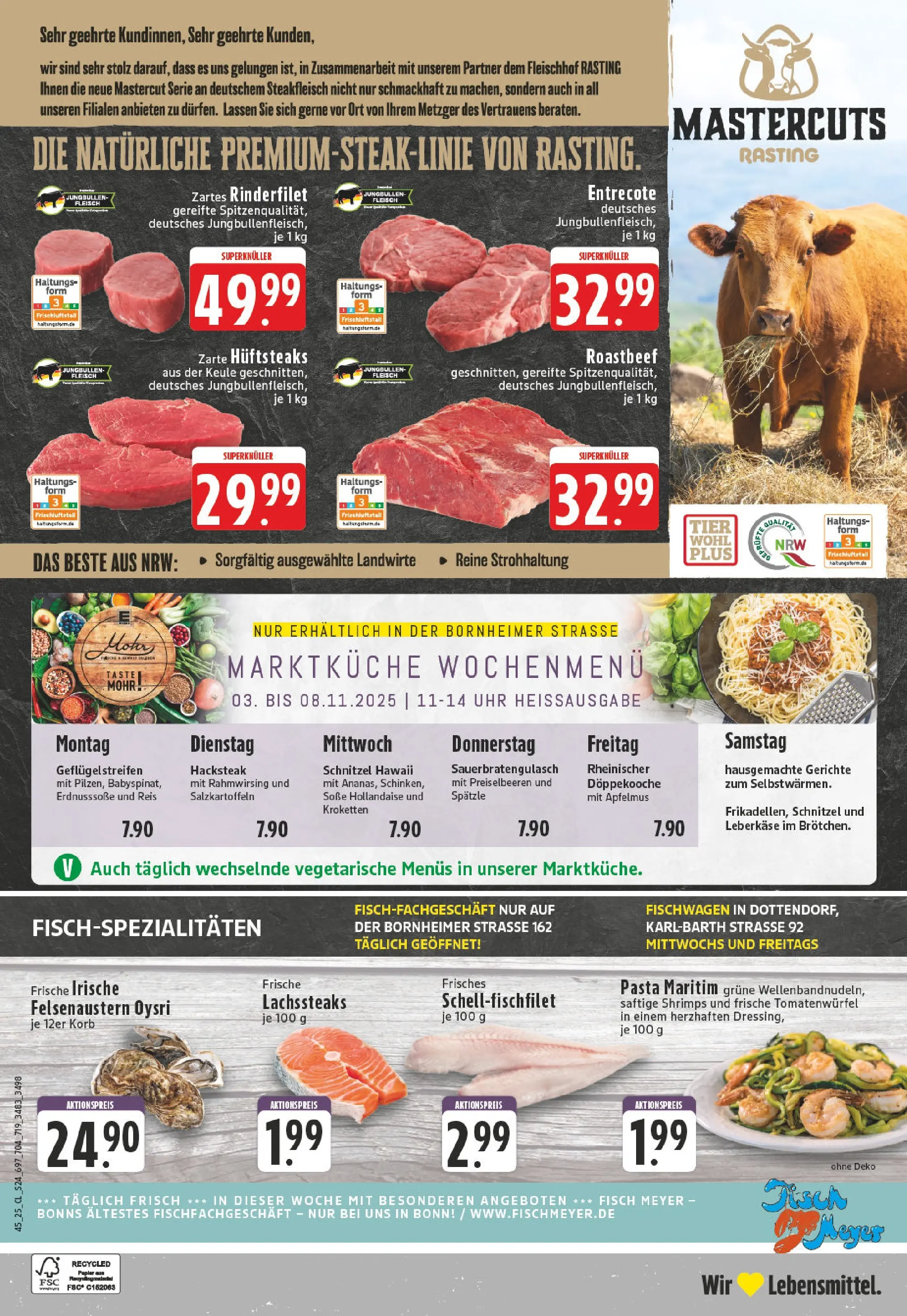 Edeka prospekt Bonn	 (ab 02.11.2025) » Angebote Online | Seite: 24 | Produkte: Tisch, Entrecote, Pasta, Steak