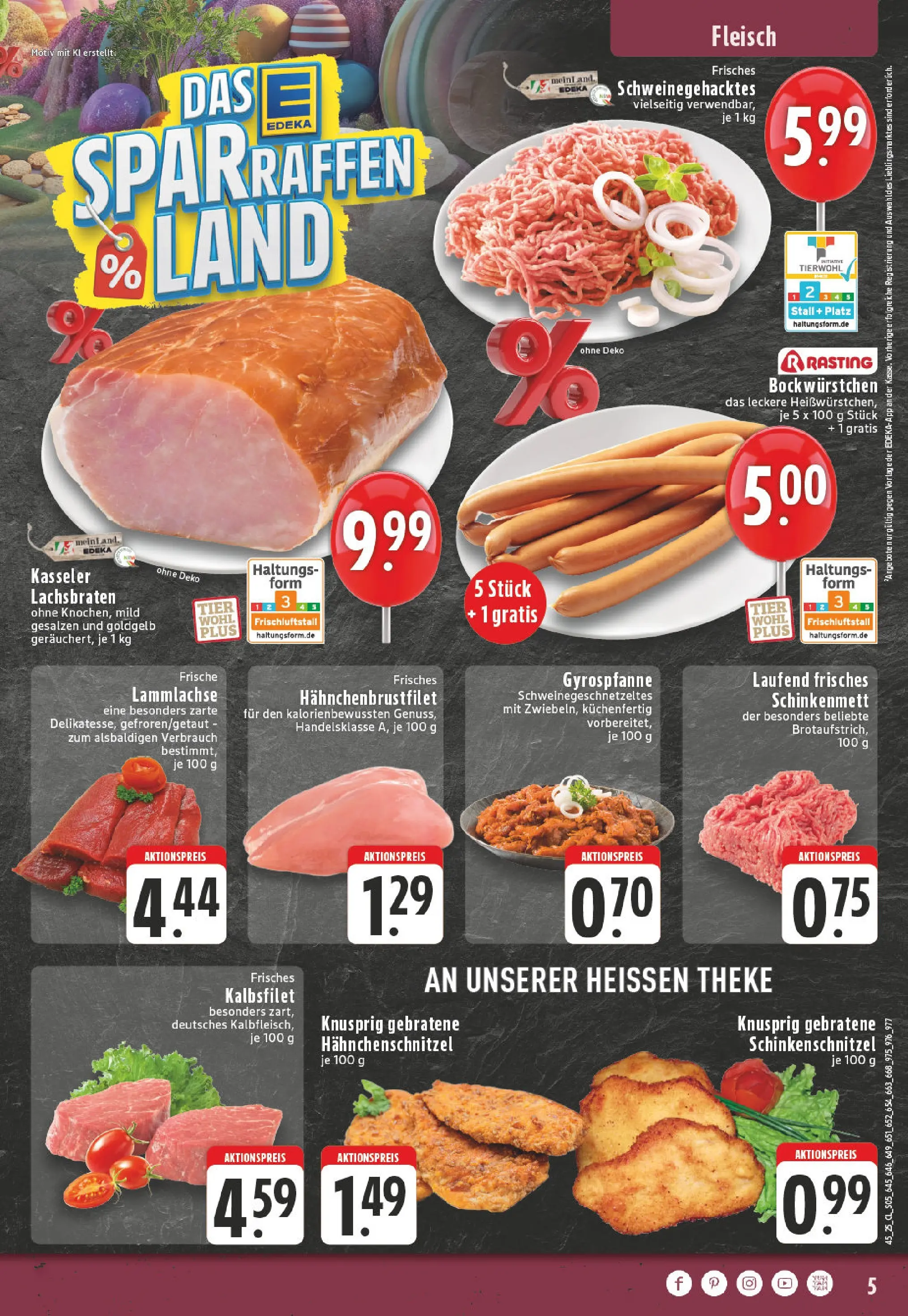 Edeka prospekt Mülheim	 (ab 02.11.2025) » Angebote Online | Seite: 5 | Produkte: Theke, Schnitzel, Fleisch