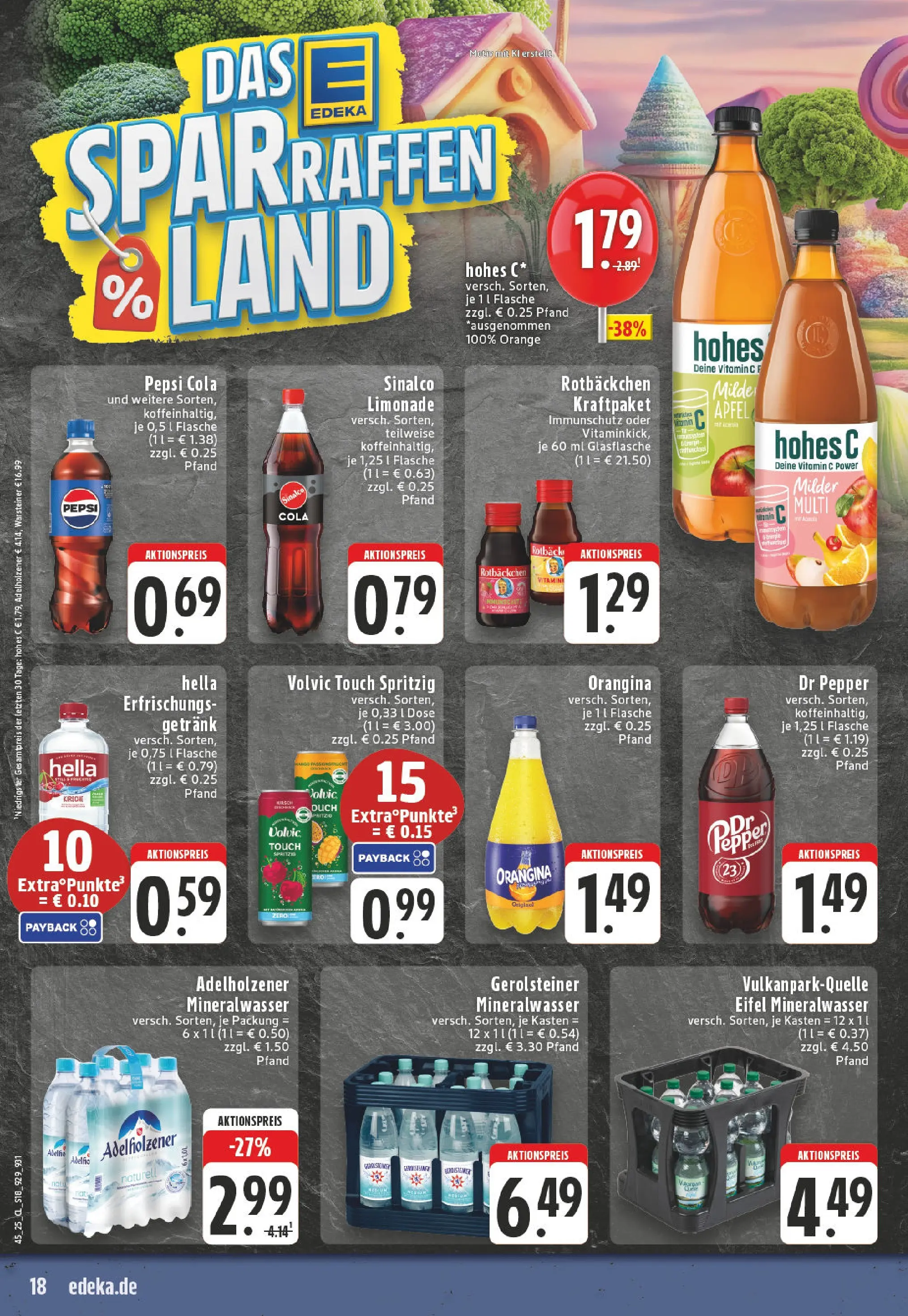 Edeka prospekt Bonn	 (ab 02.11.2025) » Angebote Online | Seite: 18 | Produkte: Sinalco, Adelholzener, Hella, Warsteiner