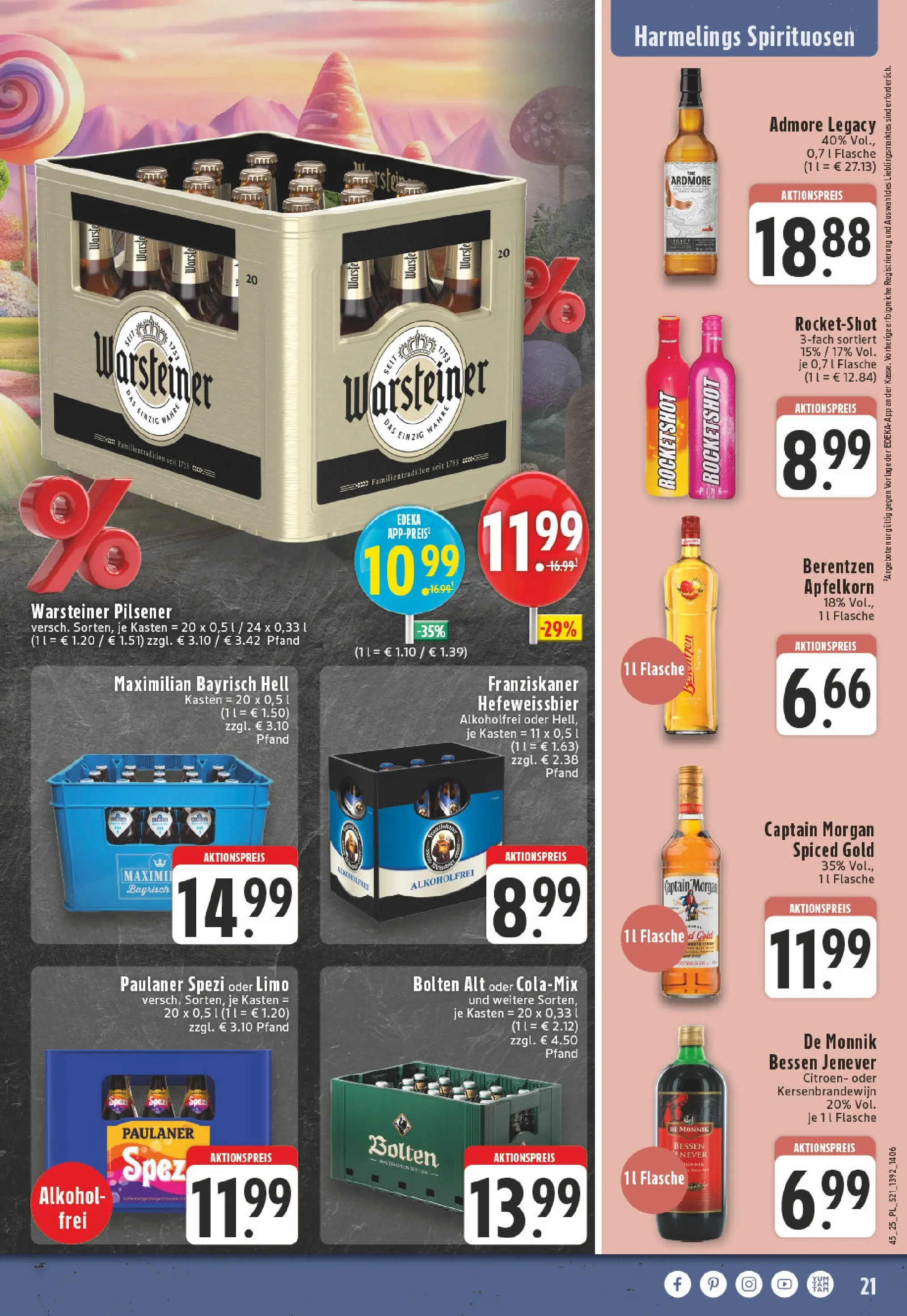 Edeka prospekt Bocholt - Holtwick	 (ab 02.11.2025) » Angebote Online | Seite: 21 | Produkte: Whisky, Rum, Apple, Warsteiner