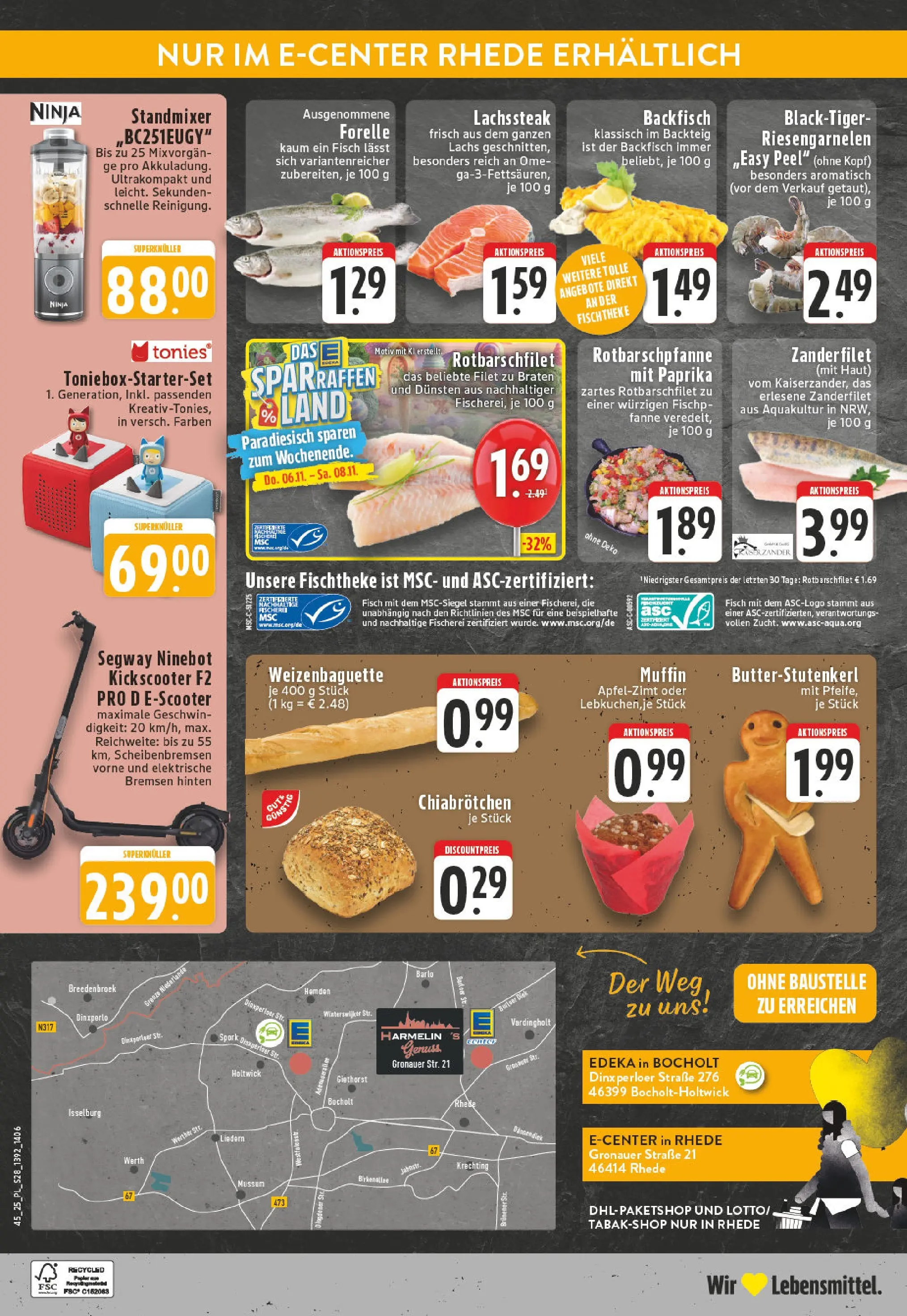 Edeka prospekt Bocholt - Holtwick	 (ab 02.11.2025) » Angebote Online | Seite: 28 | Produkte: E-Scooter, Fisch, Lachs, Paprika