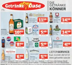 Entdecke - Getränke Oase: Getränkeangebote ab 02.11.2025 gültig