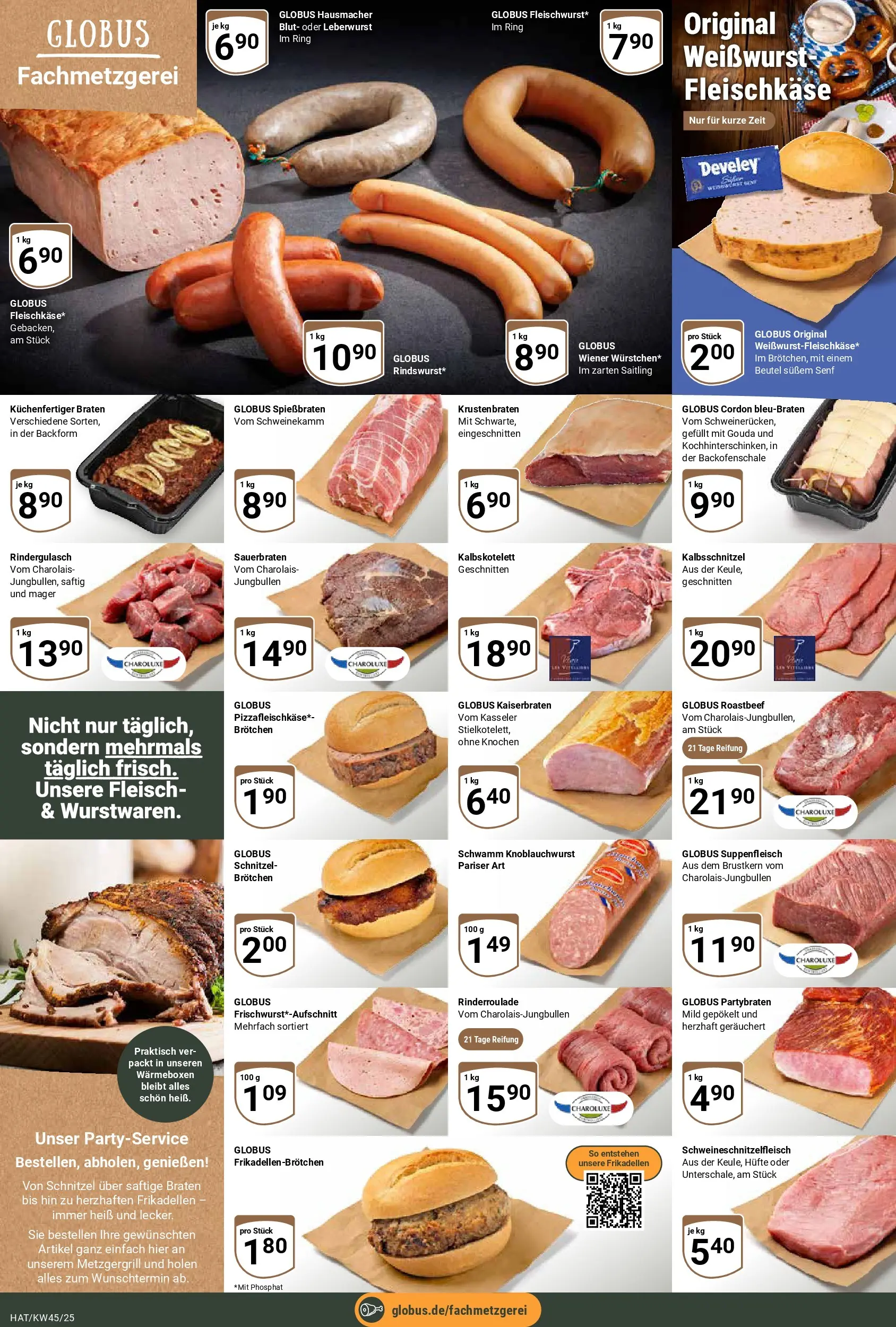 Globus prospekt Hattersheim	 (ab 02.11.2025) » Angebote online | Seite: 8 | Produkte: Rindergulasch, Gouda, Weißwurst, Schnitzel