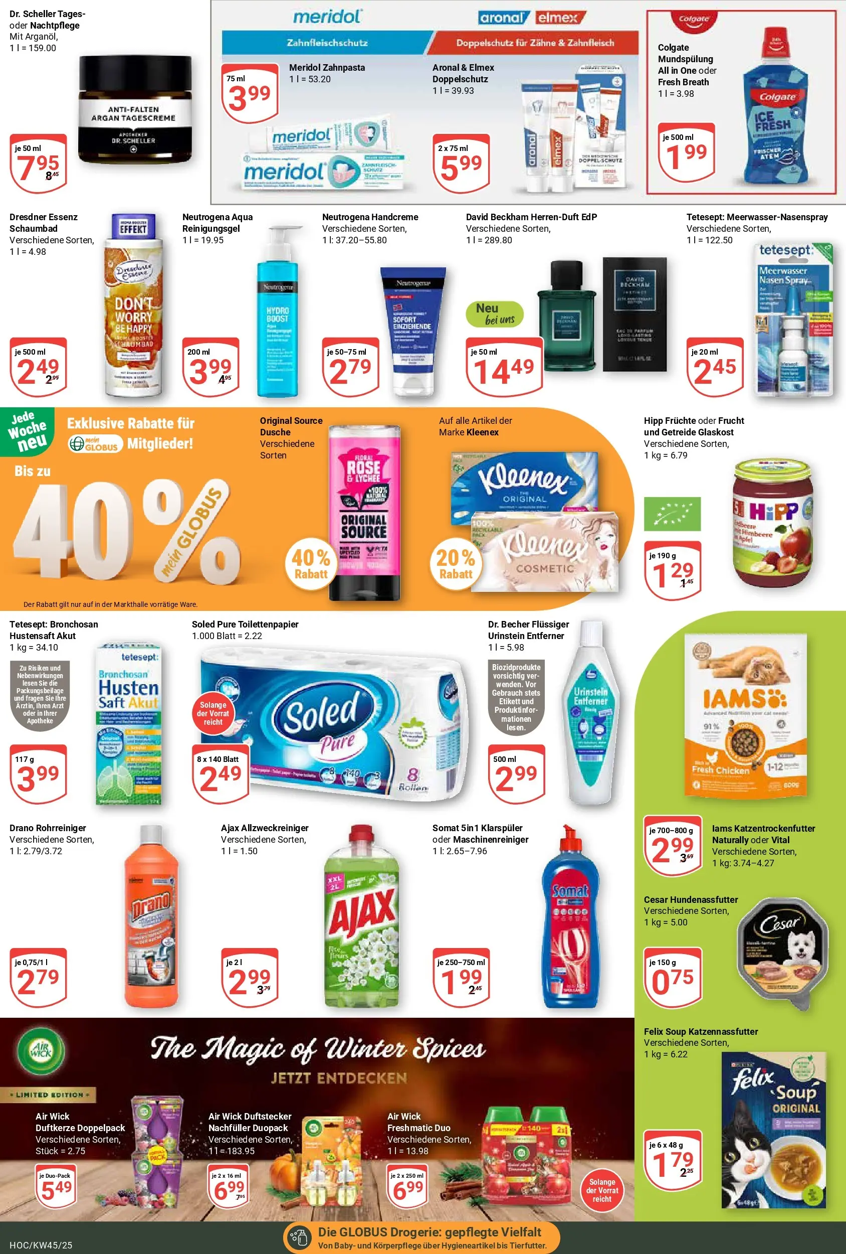 Globus prospekt Hockenheim	 (ab 02.11.2025) » Angebote online | Seite: 18 | Produkte: Dusche, Klarspüler, Getreide, Tagescreme