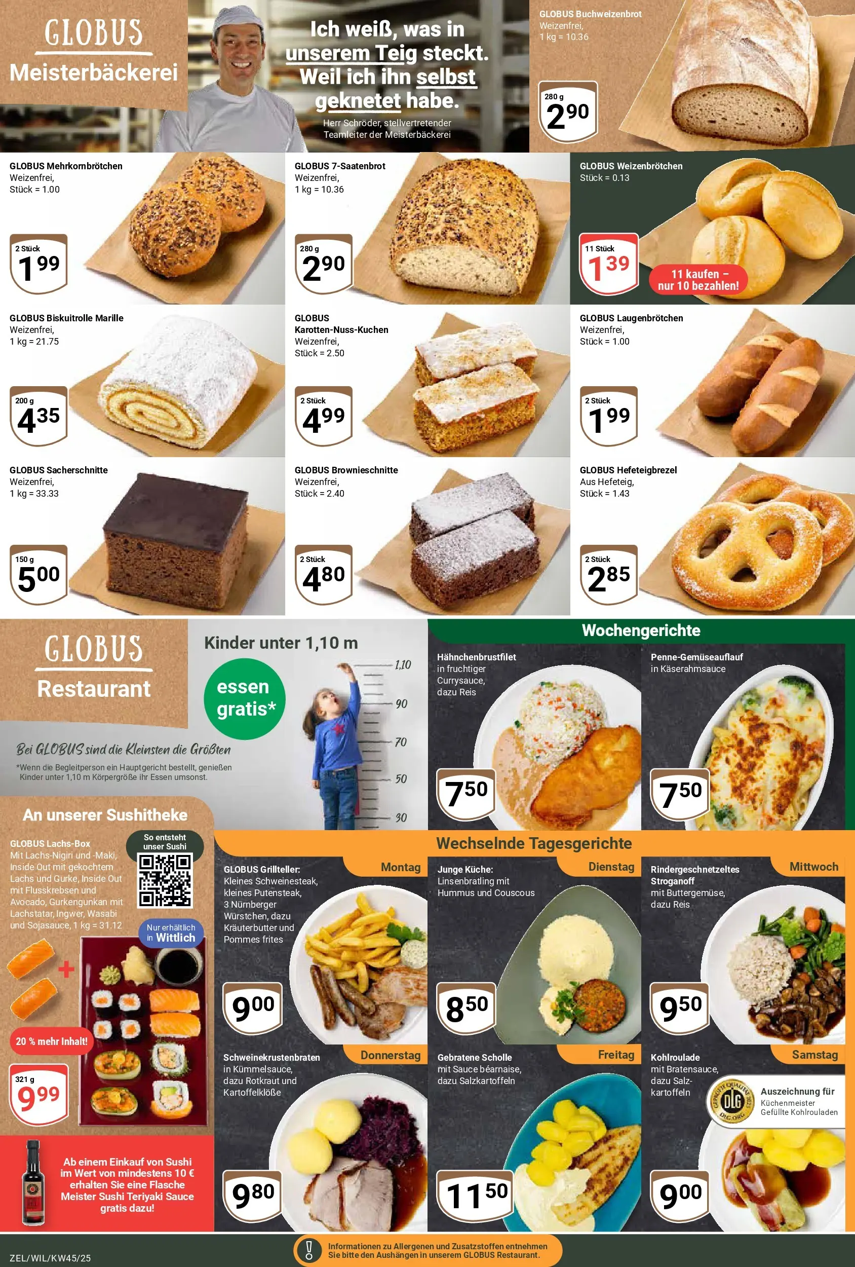 Globus prospekt Zell/mosel	 (ab 02.11.2025) » Angebote online | Seite: 6 | Produkte: Küche, Kräuterbutter, Pommes frites, Reis