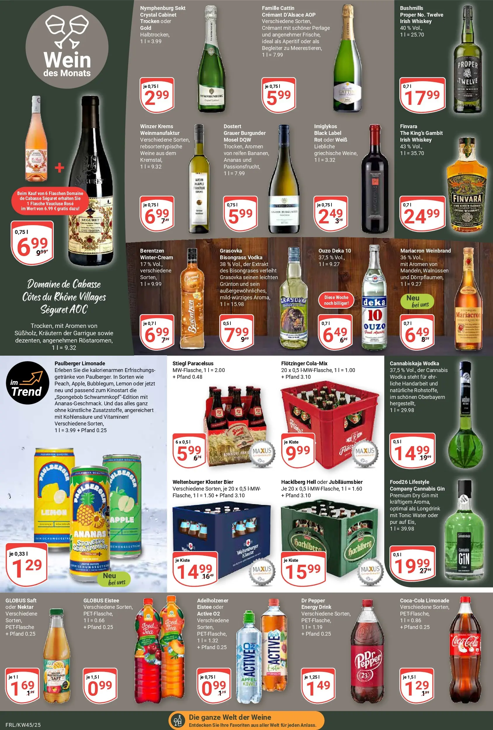 Globus prospekt Freilassing	 (ab 02.11.2025) » Angebote online | Seite: 17 | Produkte: Coca cola, Bier, Ananas, Gin