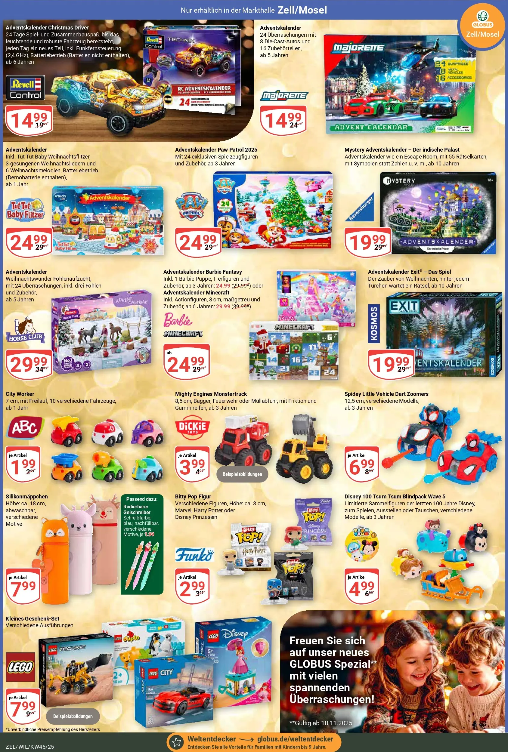 Globus prospekt Zell/mosel	 (ab 02.11.2025) » Angebote online | Seite: 20 | Produkte: Spiel, Batterien