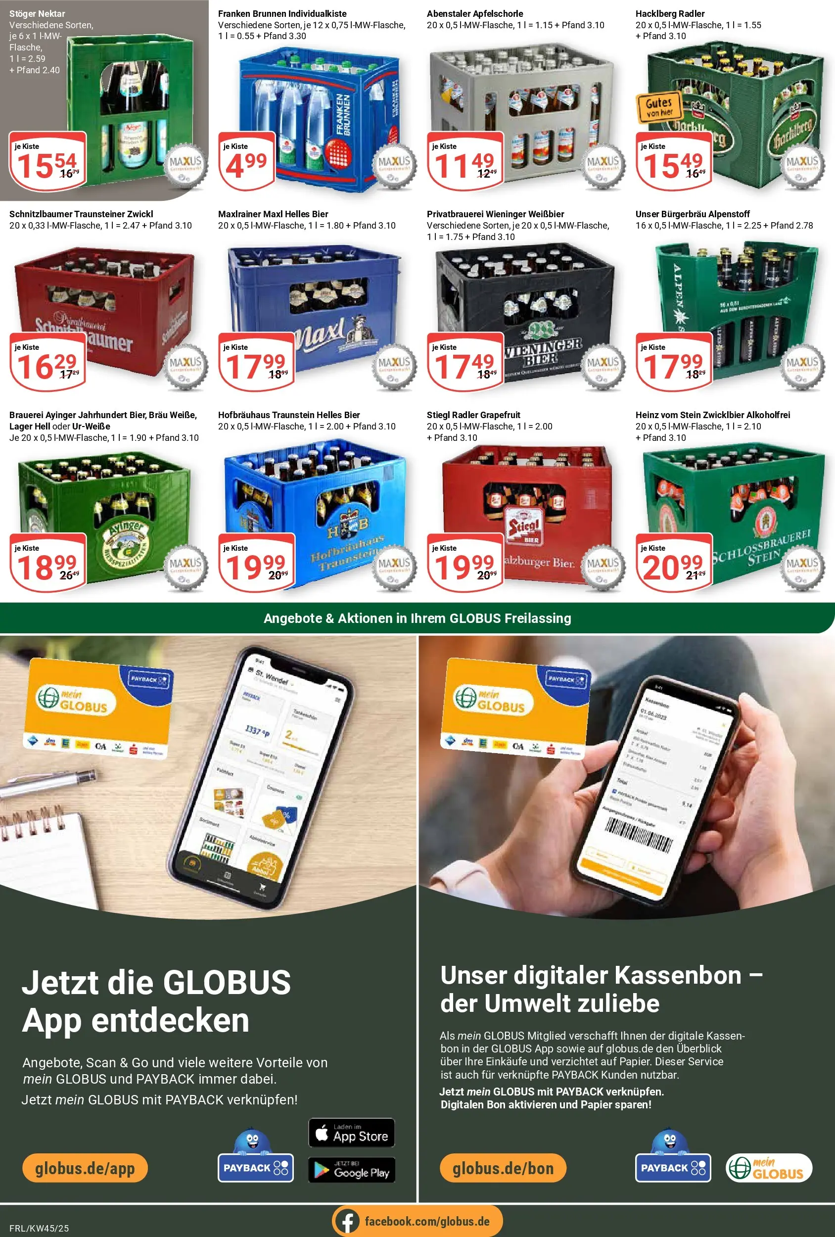 Globus prospekt Freilassing	 (ab 02.11.2025) » Angebote online | Seite: 18 | Produkte: Bier, Weißbier, Grapefruit, Radler