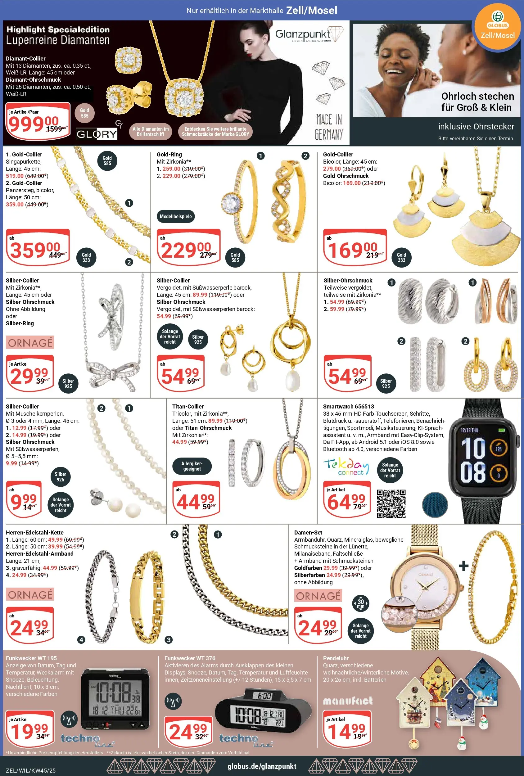 Globus prospekt Zell/mosel	 (ab 02.11.2025) » Angebote online | Seite: 24 | Produkte: Smartwatch, Batterien