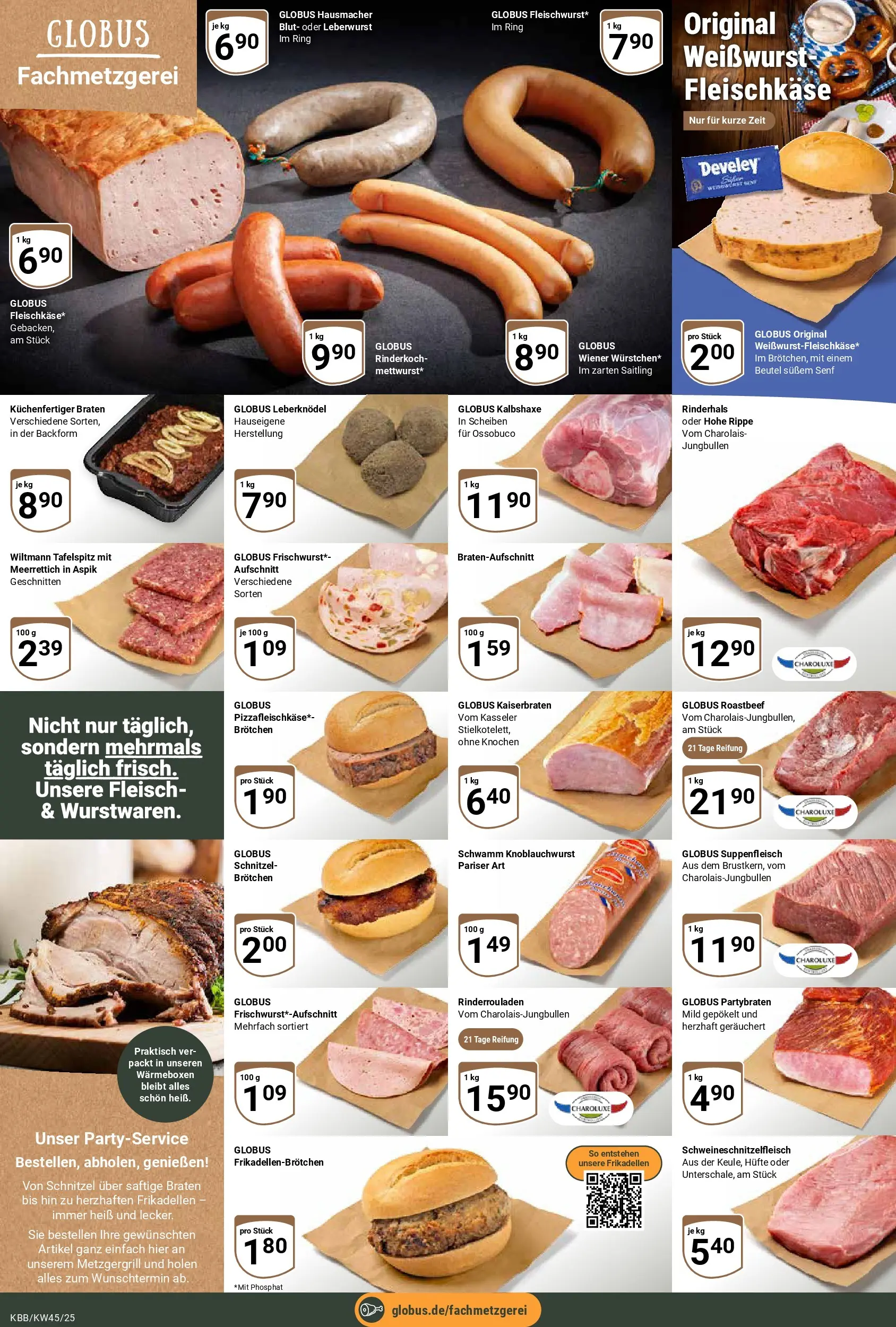 Globus prospekt Koblenz-Bubenheim	 (ab 02.11.2025) » Angebote online | Seite: 7 | Produkte: Rinderrouladen, Tafelspitz, Weißwurst, Suppenfleisch