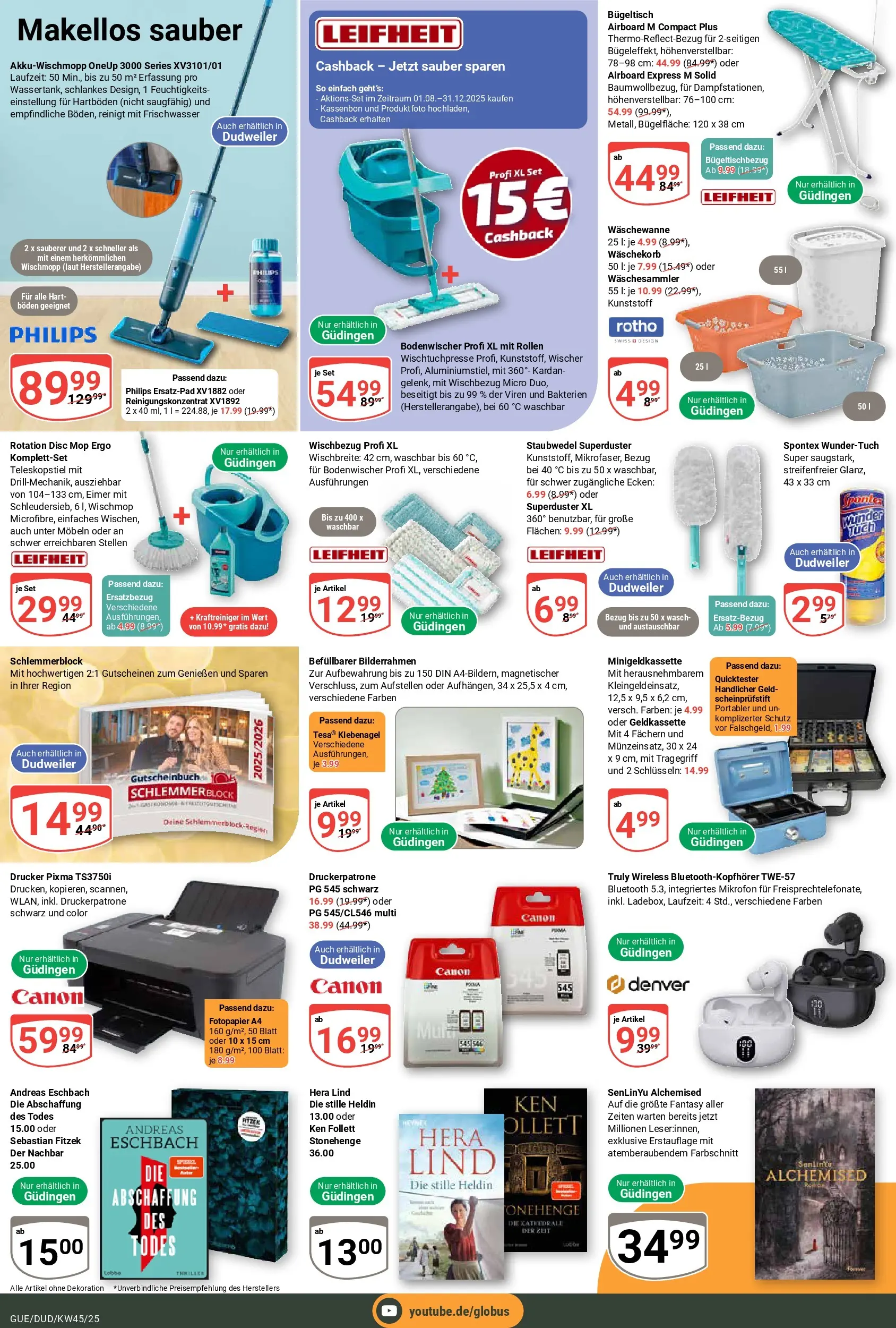 Globus prospekt Saarbrücken-Güdingen	 (ab 02.11.2025) » Angebote online | Seite: 27 | Produkte: Mikrofon, Philips, Bilderrahmen, Drucker