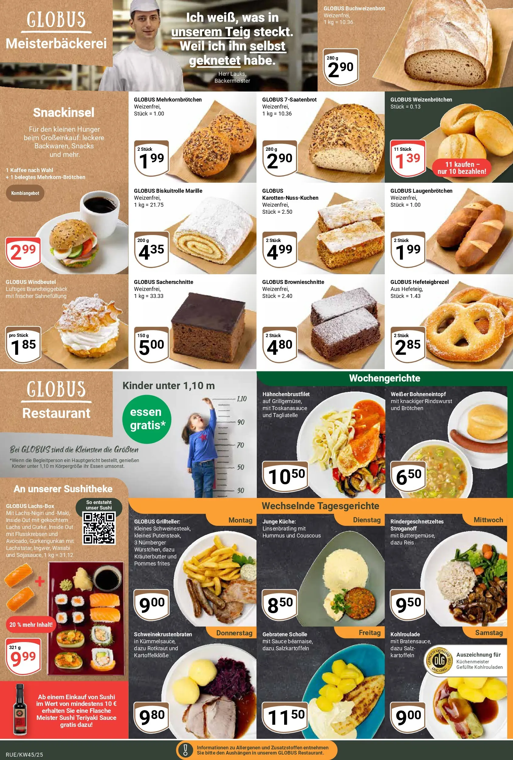 Globus prospekt Rüsselsheim	 (ab 02.11.2025) » Angebote online | Seite: 7 | Produkte: Kräuterbutter, Pommes frites, Kartoffeln, Salz