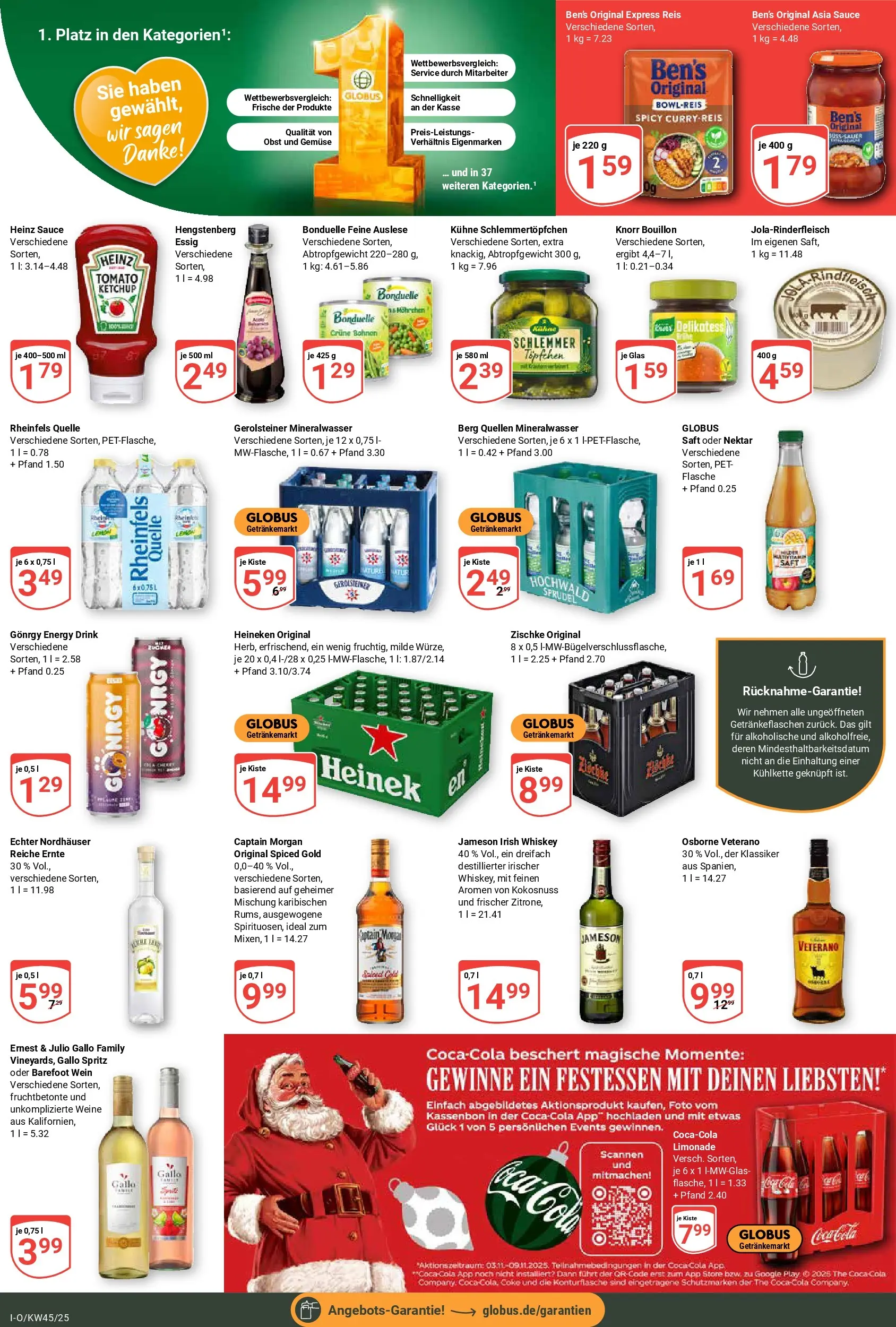 Globus prospekt Idar-Oberstein	 (ab 02.11.2025) » Angebote online | Seite: 3 | Produkte: Limonade, Knorr, Reis, Whiskey
