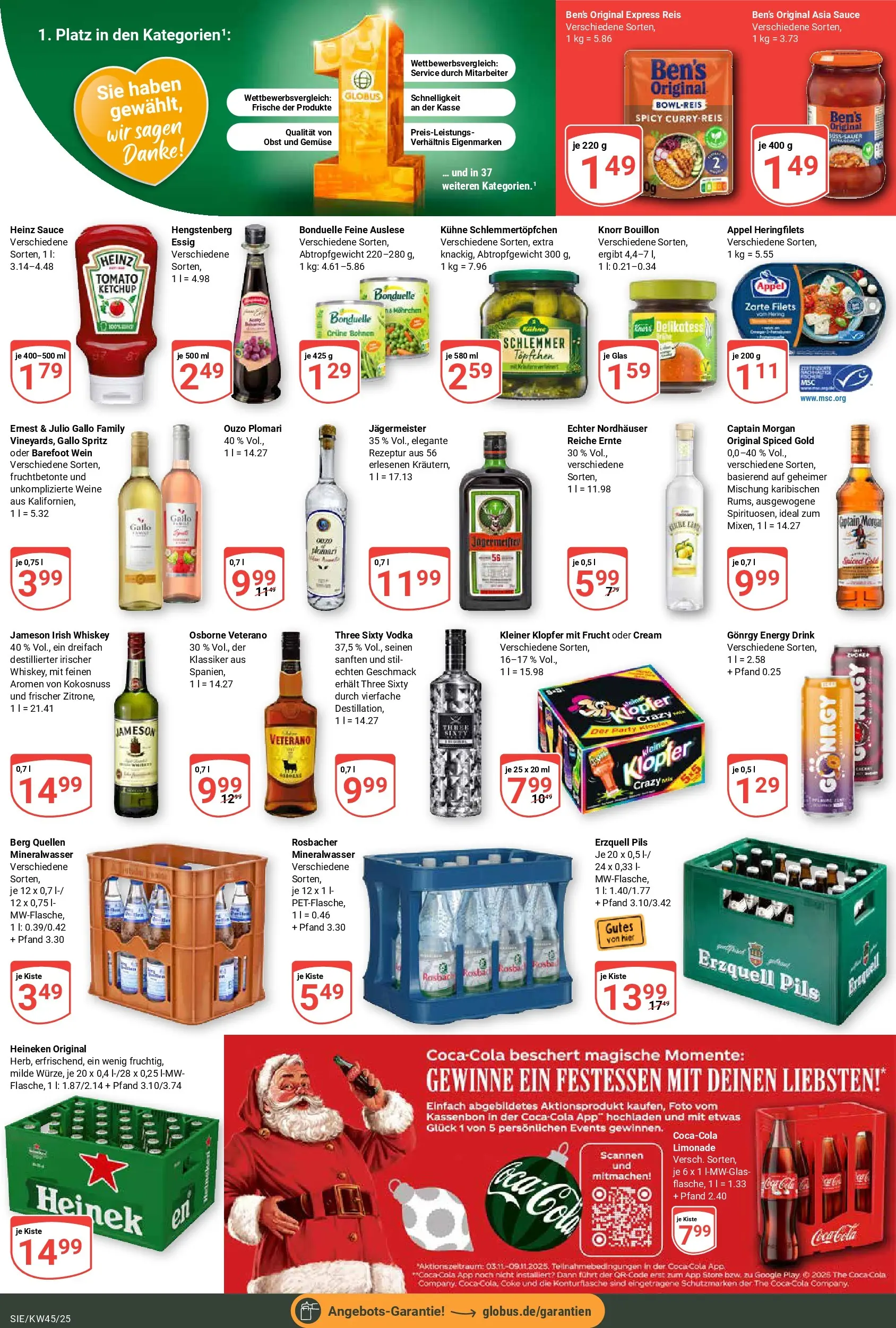 Globus prospekt Siegen	 (ab 02.11.2025) » Angebote online | Seite: 6 | Produkte: Pils, Limonade, Heineken, Ketchup