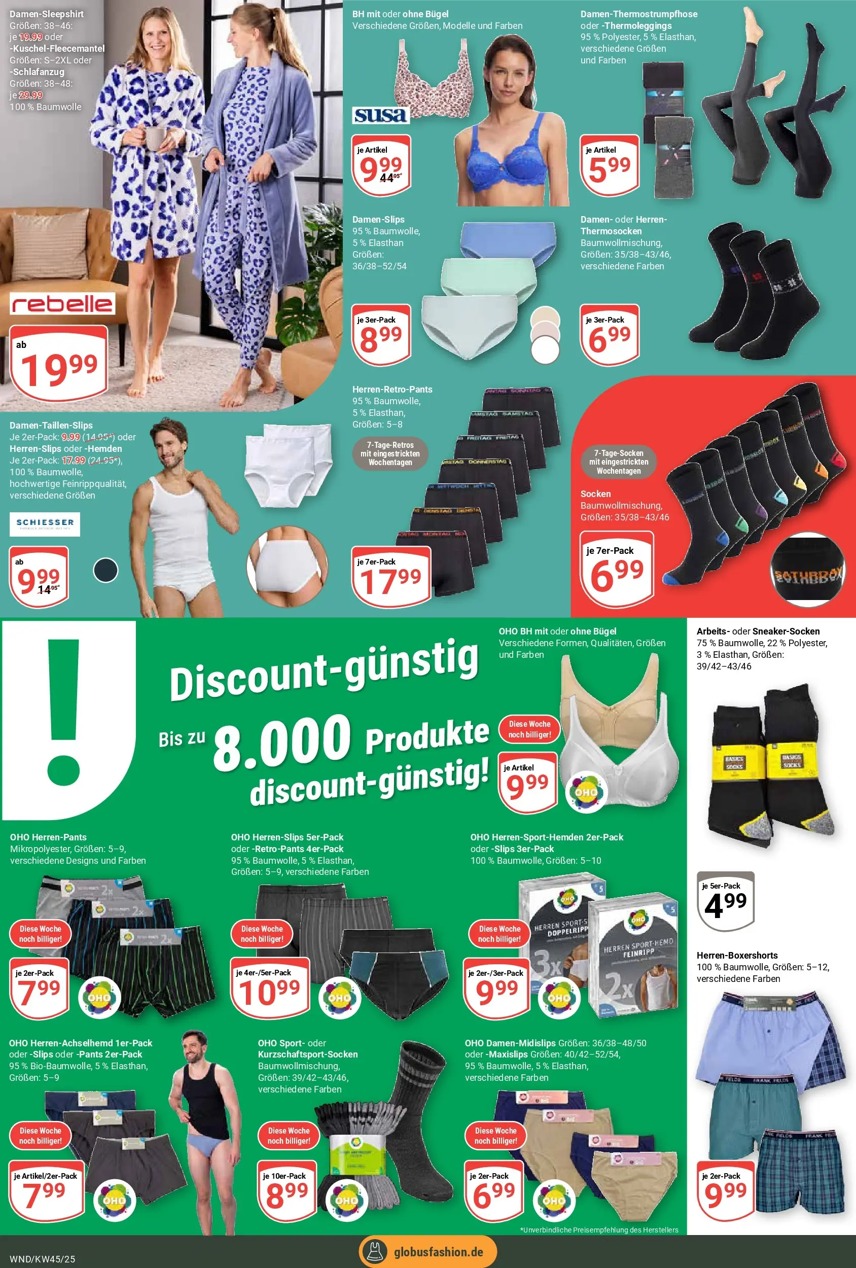 Globus prospekt St. Wendel	 (ab 02.11.2025) » Angebote online | Seite: 33 | Produkte: BH, Socken